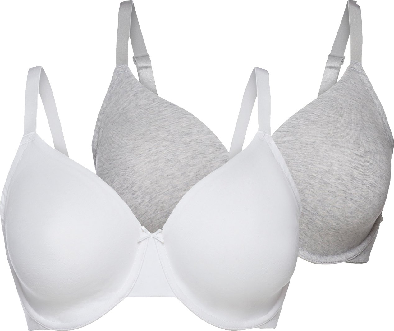 Thumbnail - esmara® Damen Bügel BH gemouldet 2er (Grau/Weiß, 85D)