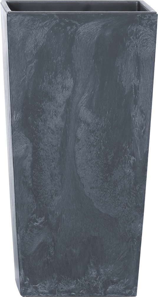 Prosperplast Blumentopf mit E, Anthrazit, 240x240x450 (anthrazit in Betonoptik, B 24 x H 45 x T 24 cm)