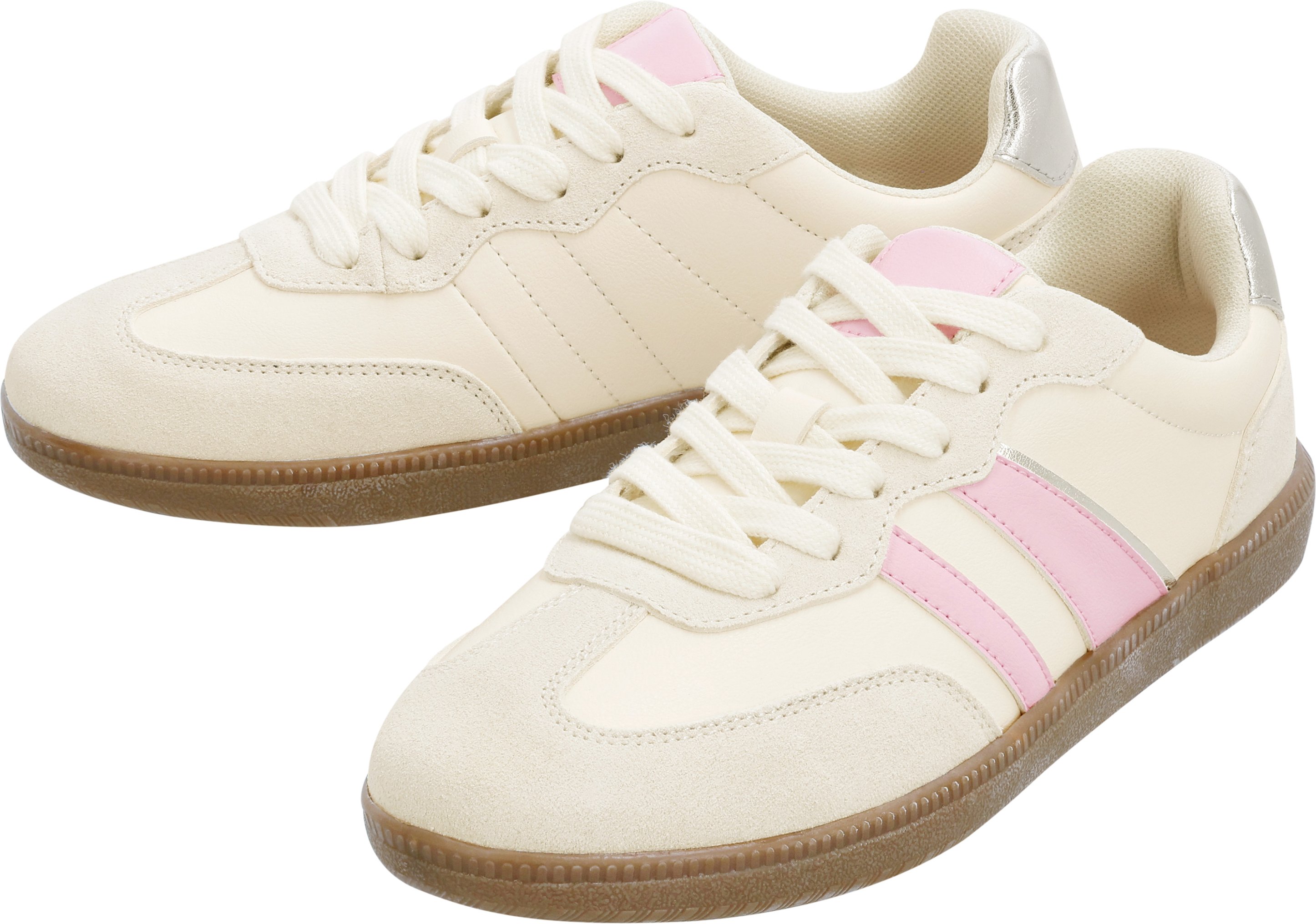 esmara® Damen Sneaker (Weiß/Pink, 38)