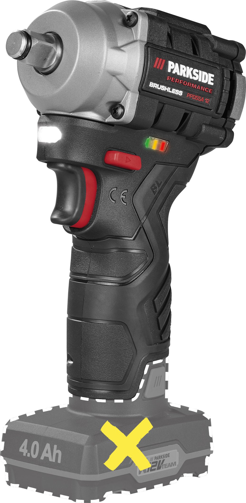 PARKSIDE PERFORMANCE® 12 V Akku-Drehschlagschrauber »PPDSSA 12 A1«, ohne Akku und Ladegerät