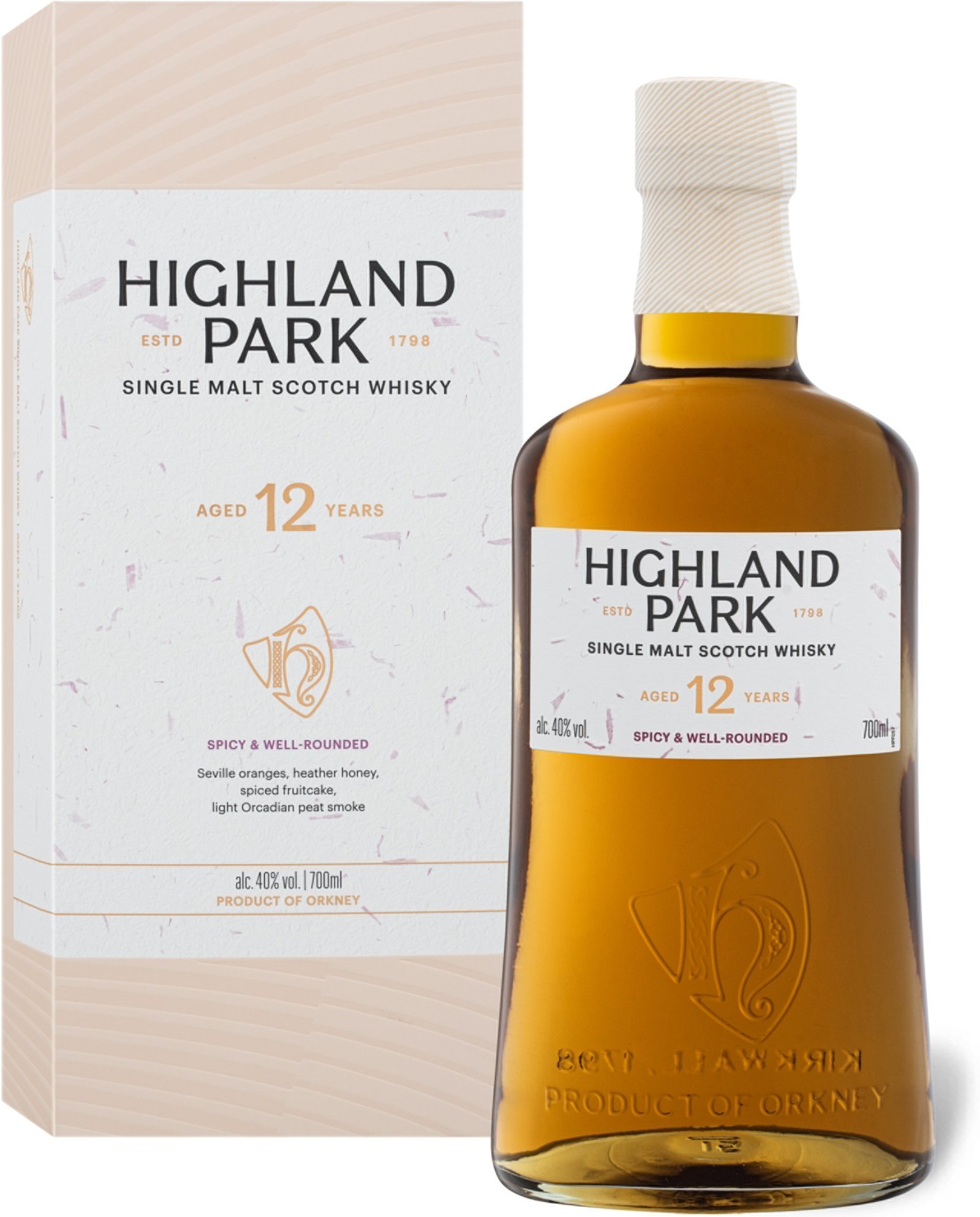 Highland Park Single Malt Scotch Whisky 12 Jahre mit Geschenkbox 40% Vol