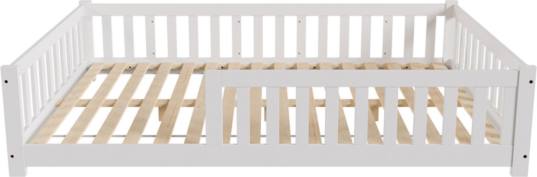 Juskys Kinderbett Naya (140 x 200 cm, Weiß)