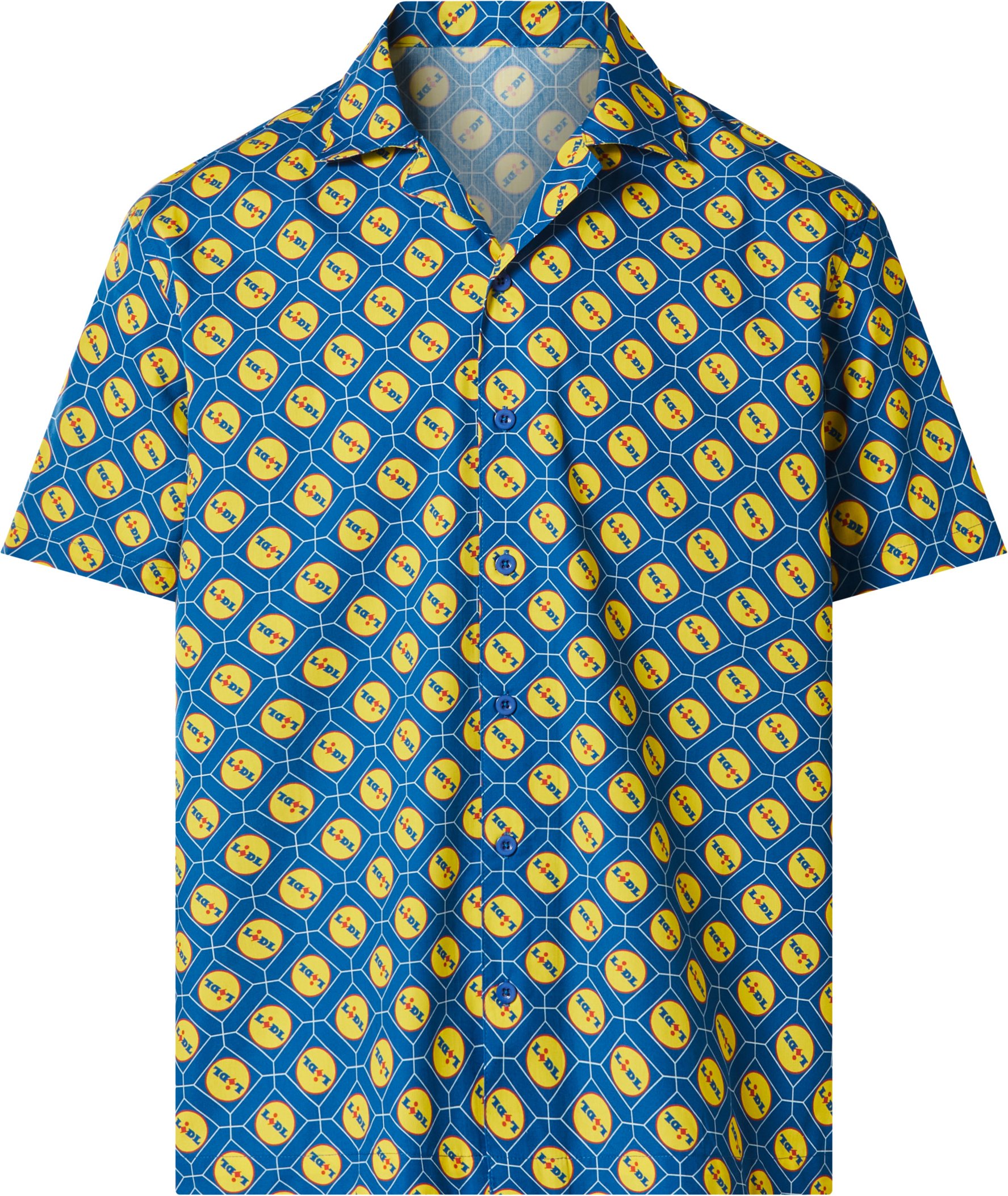 Herren Freizeithemd kurzarm Lidl (Navy, S (37/38))