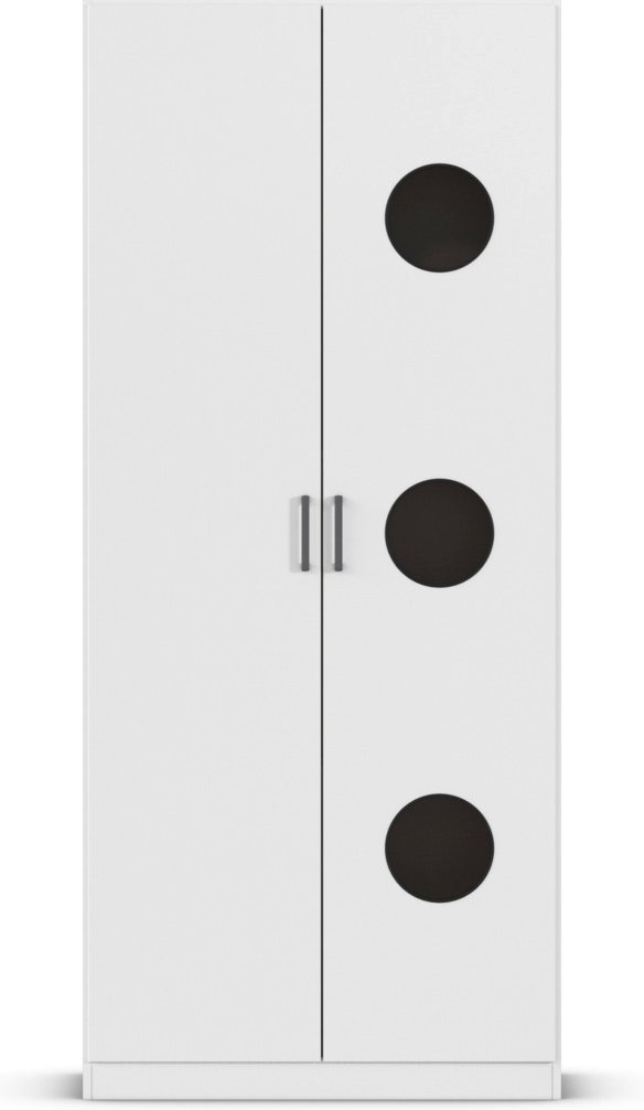 rauch BLUE Allrounder, Grundelement Wäscheschrank 2trg (Wäscheschrank 2trg, Alpinweiß)