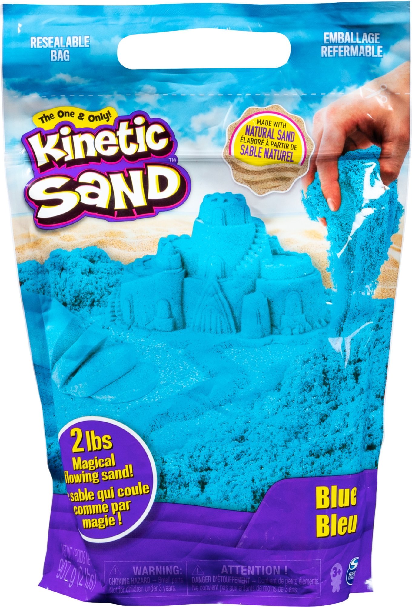 Kinetic Sand 2lb Colour Sand Bag Assortment (Blau)