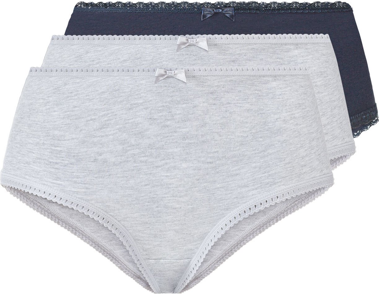 Thumbnail - esmara® Damen Hipster 3er (XS(32/34), navy/grau)