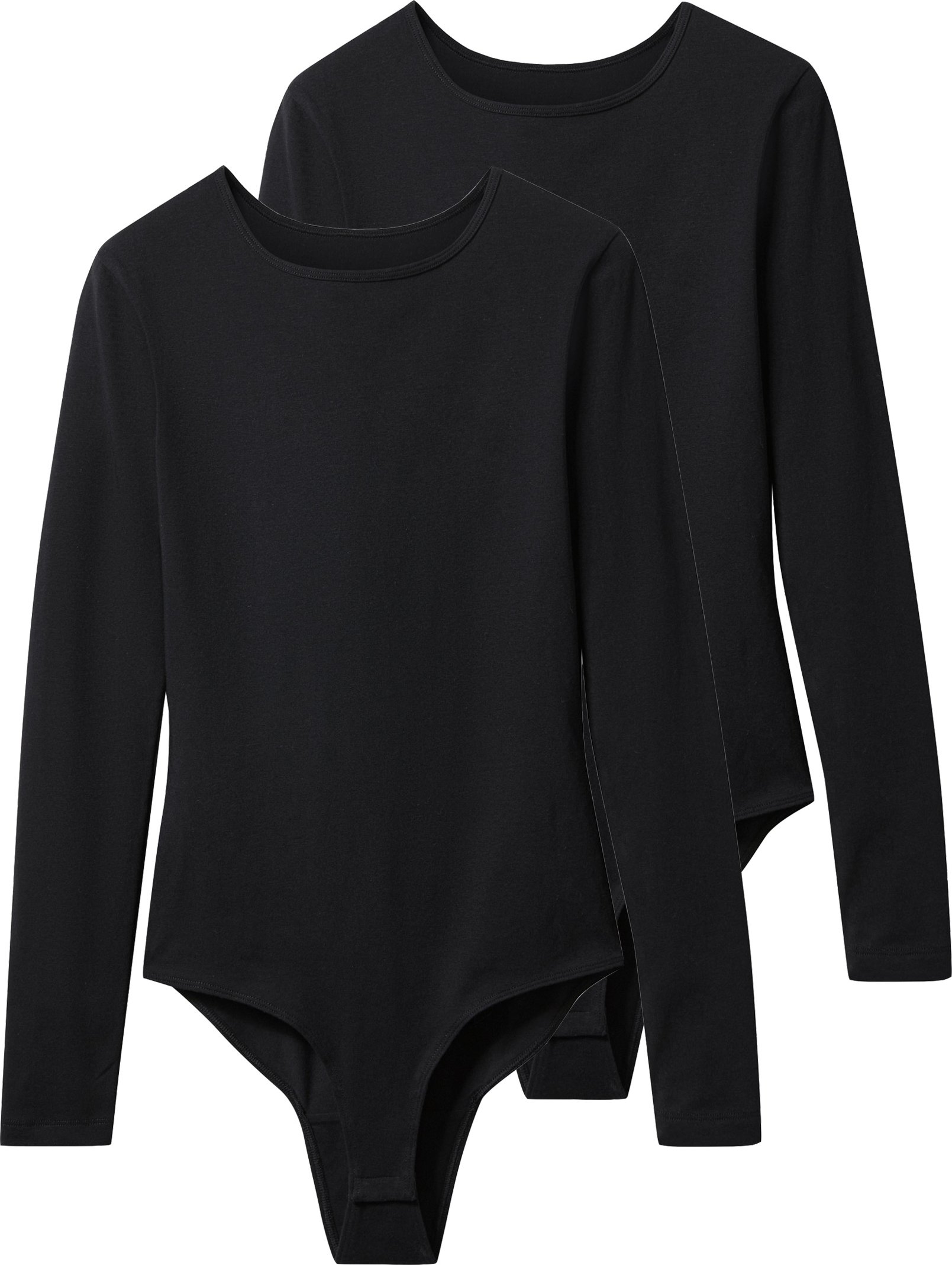esmara® Damen Brodies, 2 Stück (Schwarz, S(36/38))