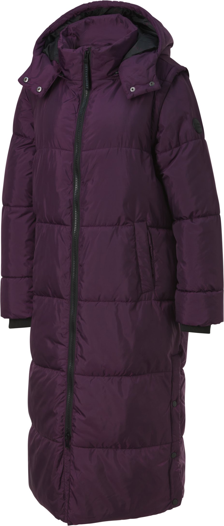 CRIVIT Damen 2-in 1 Steppmantel/-weste Abzippbar (Lila, S (36/38))