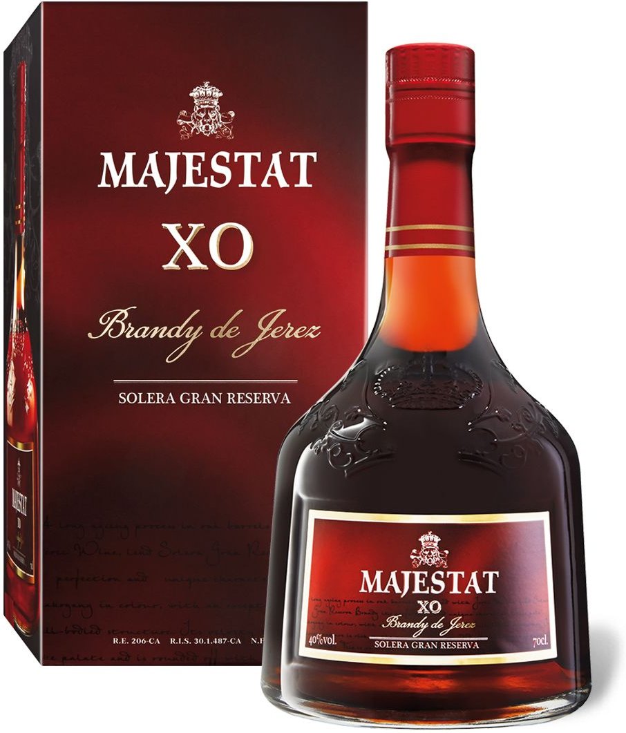 Majestat XO Brandy de Jerez Solera Gran Reserva mit Geschenkbox 40% Vol