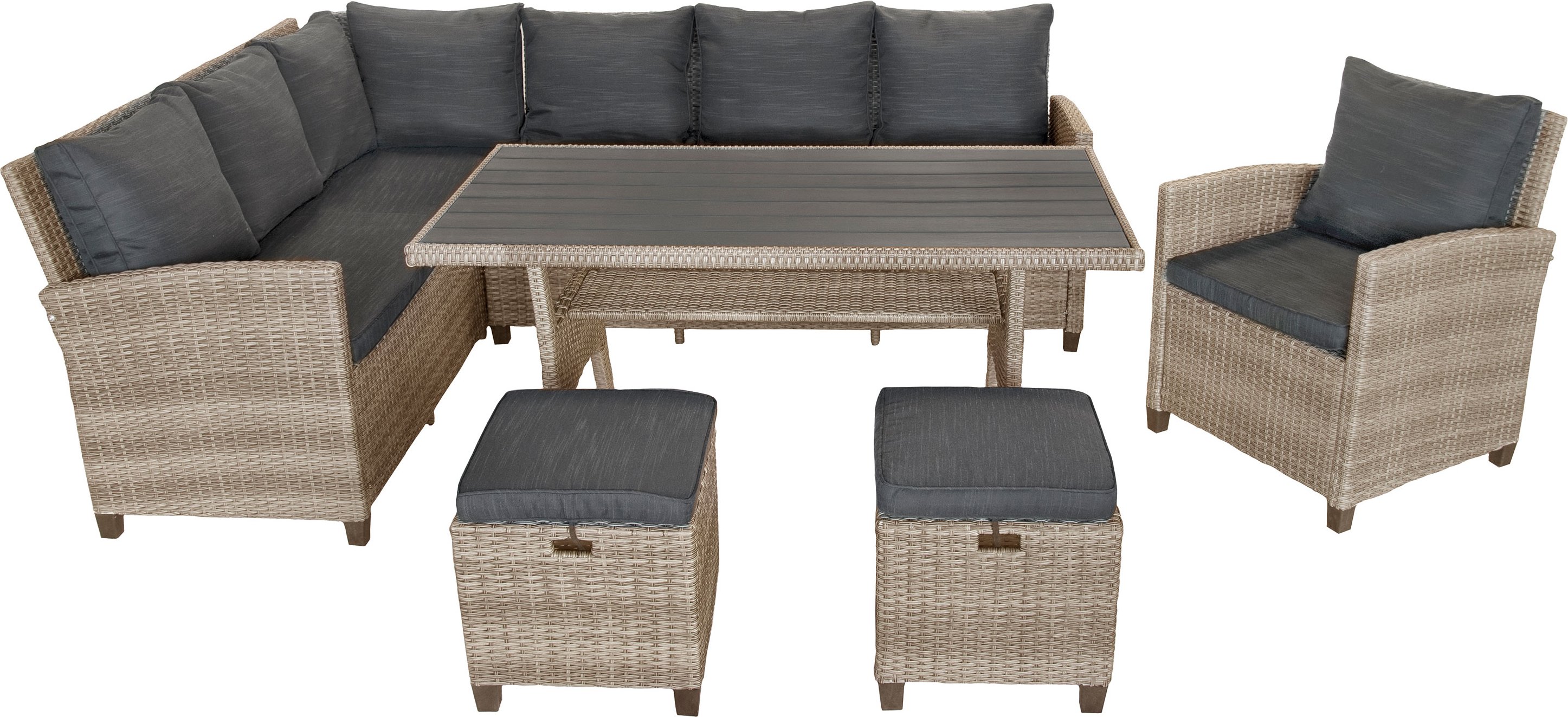 bellavista - Home & Garden® Dining-Lounge Prato (Ecksofa, Grau)
