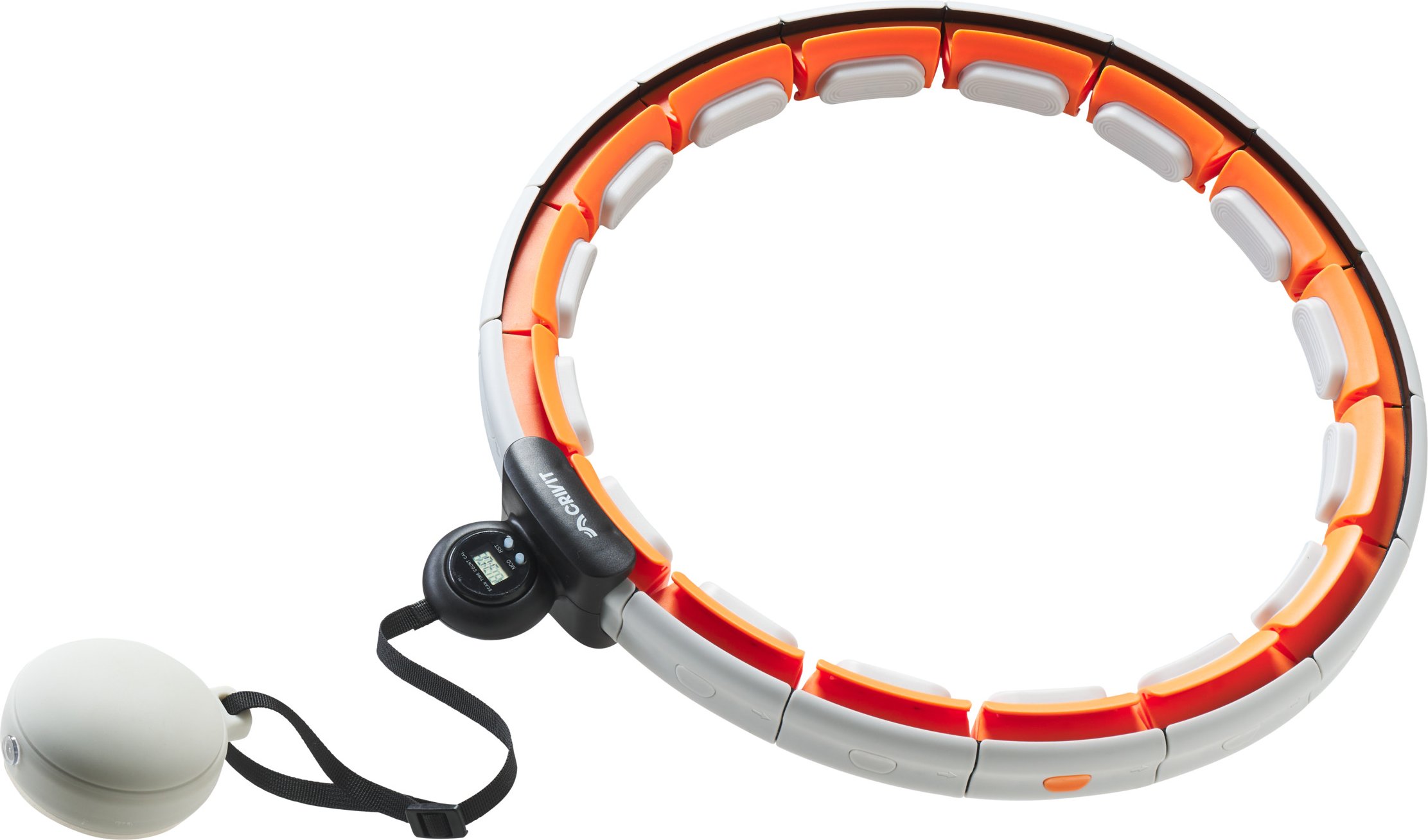 CRIVIT Hula-Hoop-Reifen mit Gewicht (Orange)