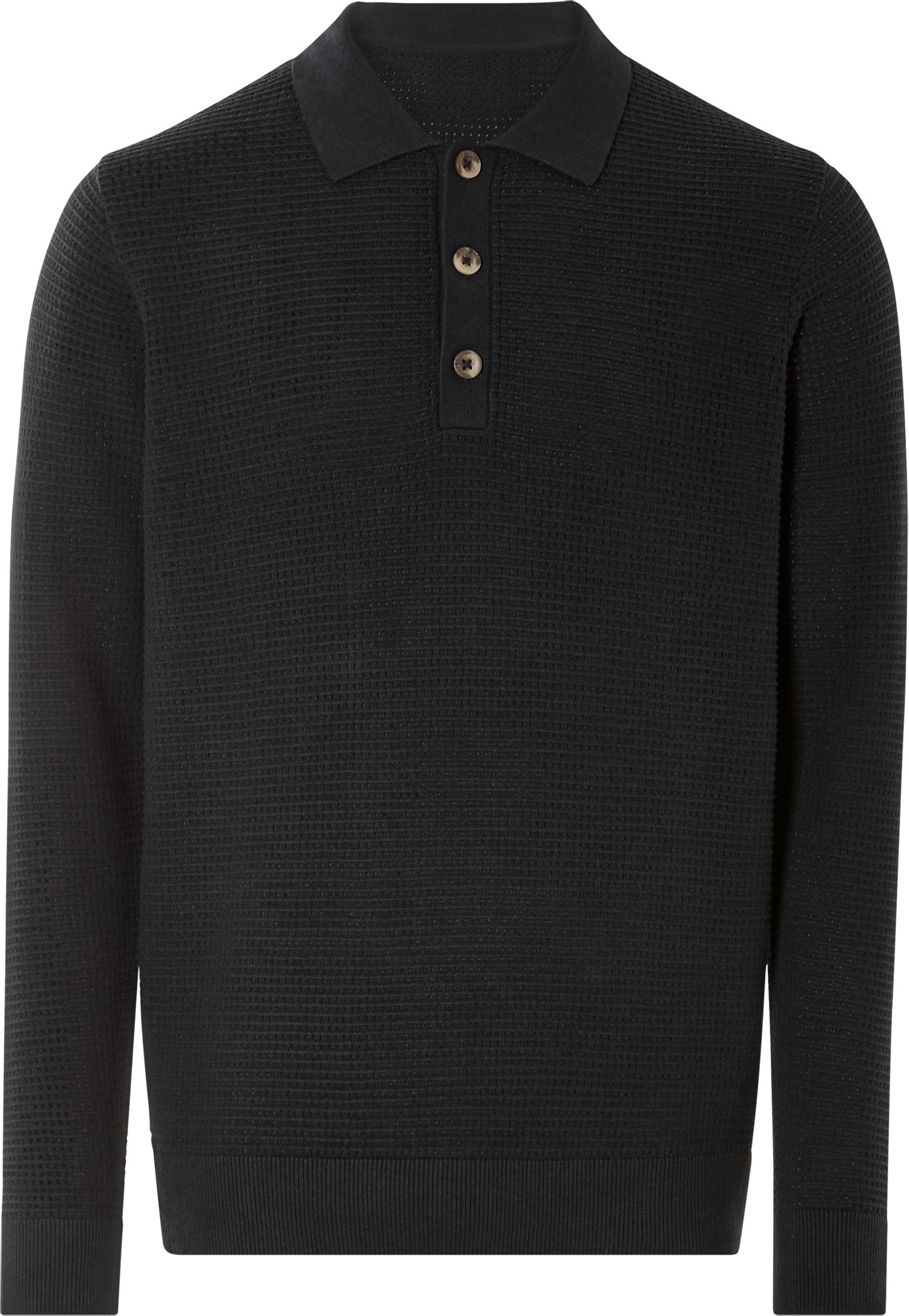 Thumbnail - LIVERGY® Herren Poloshirt langarm (Schwarz, XXL (60/62))