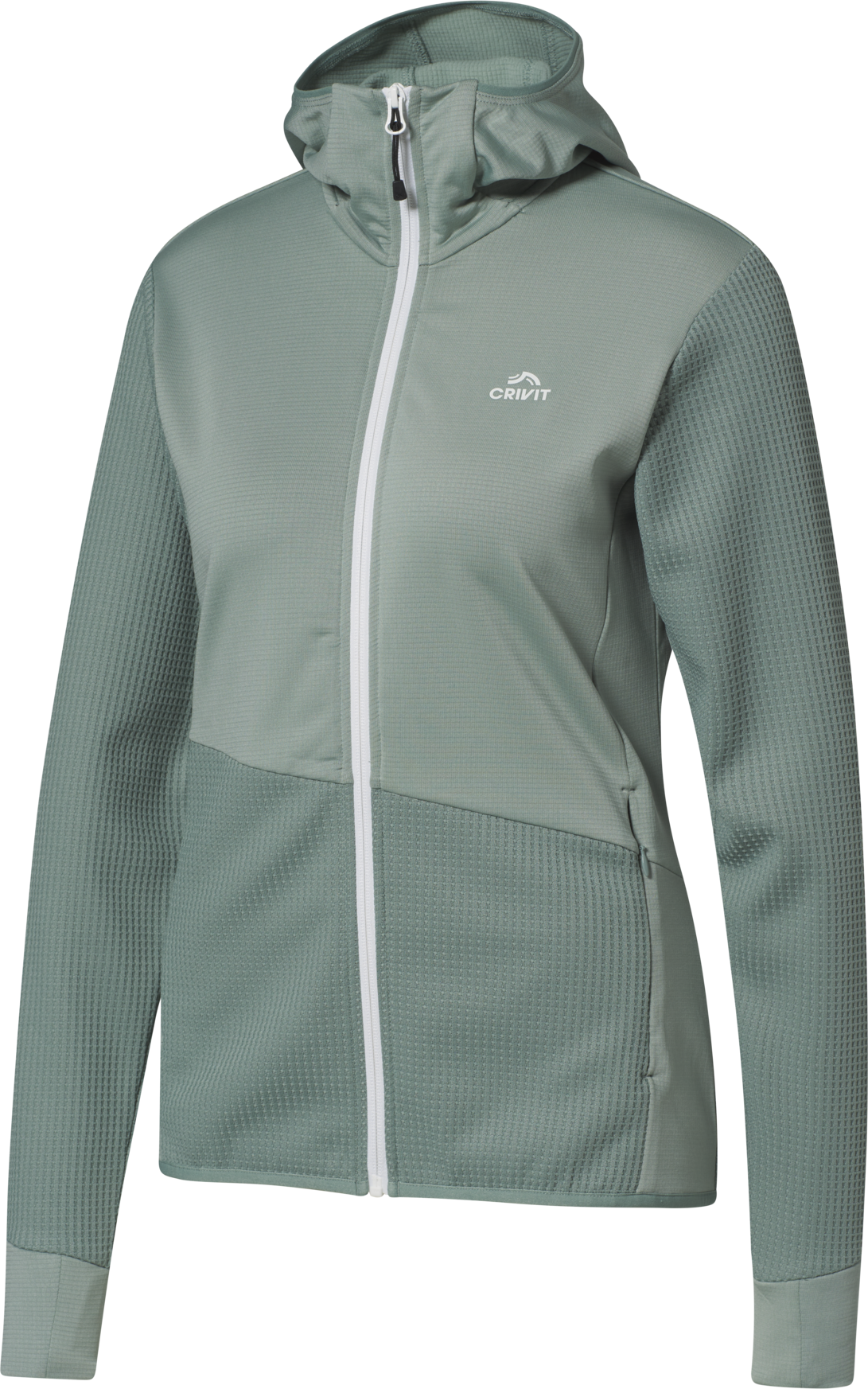 Thumbnail - CRIVIT Damen Funktionsjacke, mit geruchsneutraler Technologie HeiQ Mint (Grün, S(36/38))