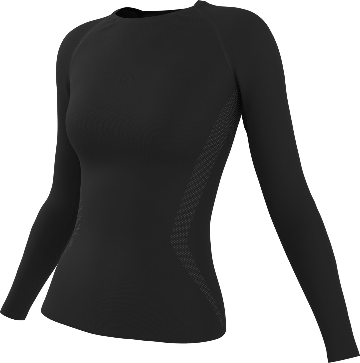 CRIVIT Damen Funktionsunterhemd langarm seamless (Schwarz, S(36/38))