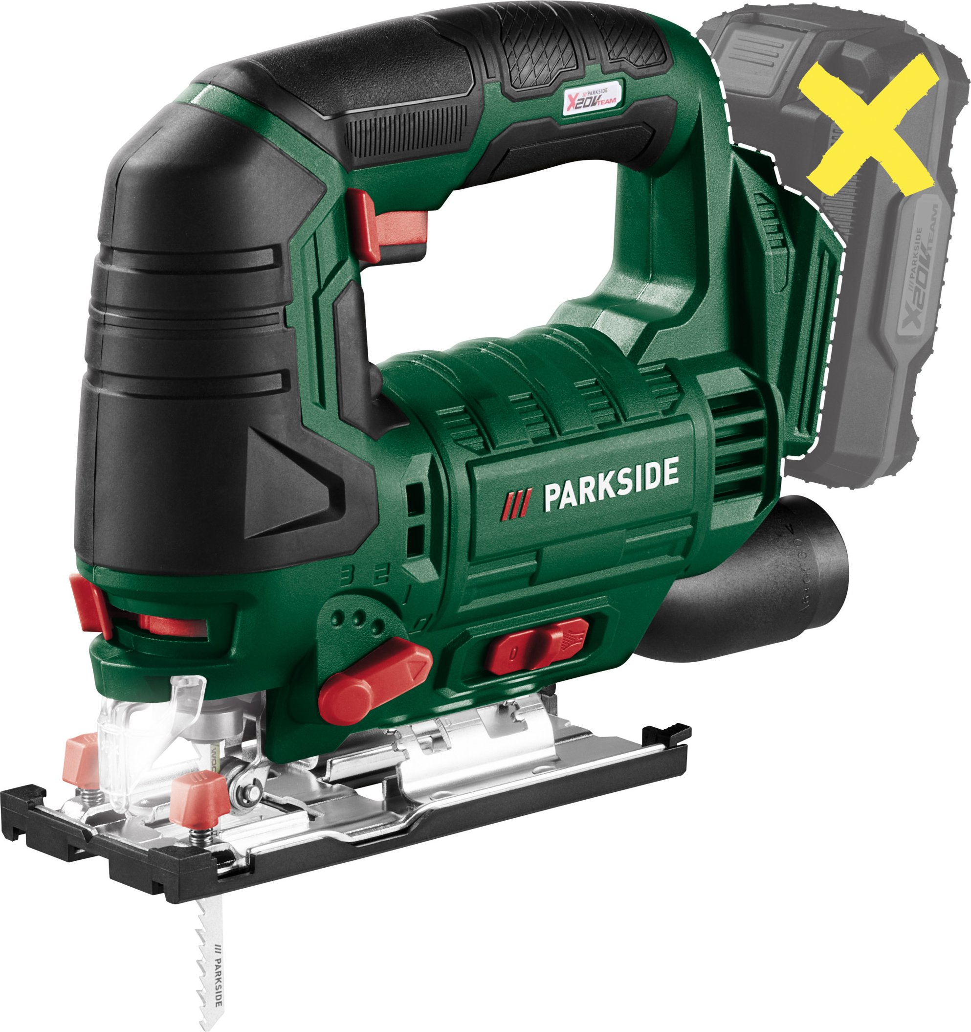 PARKSIDE® 20 V / Akku-Pendelhubstichsäge »PSTDA 20-Li C3«, ohne Akku und Ladegerät""