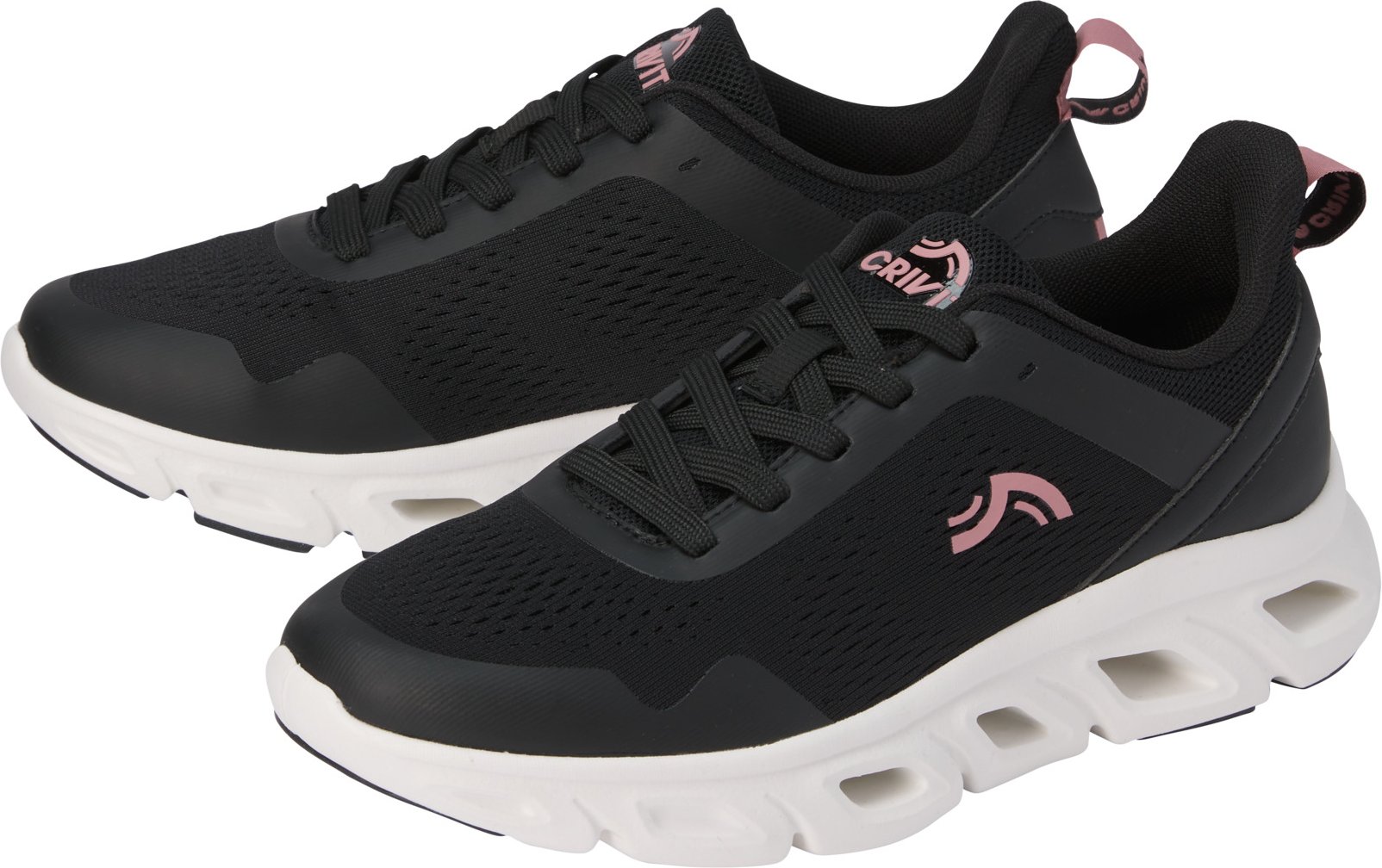 CRIVIT Damen Sportschuh, mit Anzieh-Schlaufe  (Schwarz, 38)