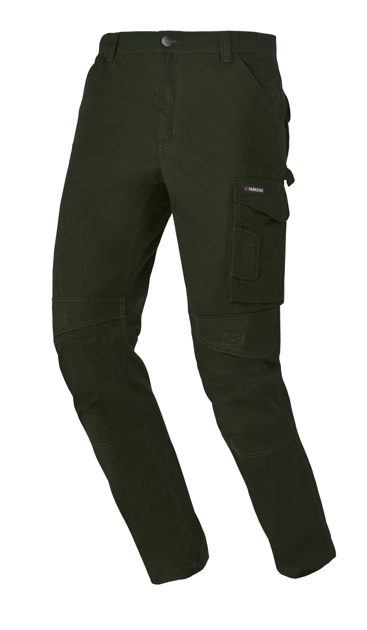 PARKSIDE® Herren Arbeitsbundhose, mit praktischen Taschen (Dunkelgrün, 56)