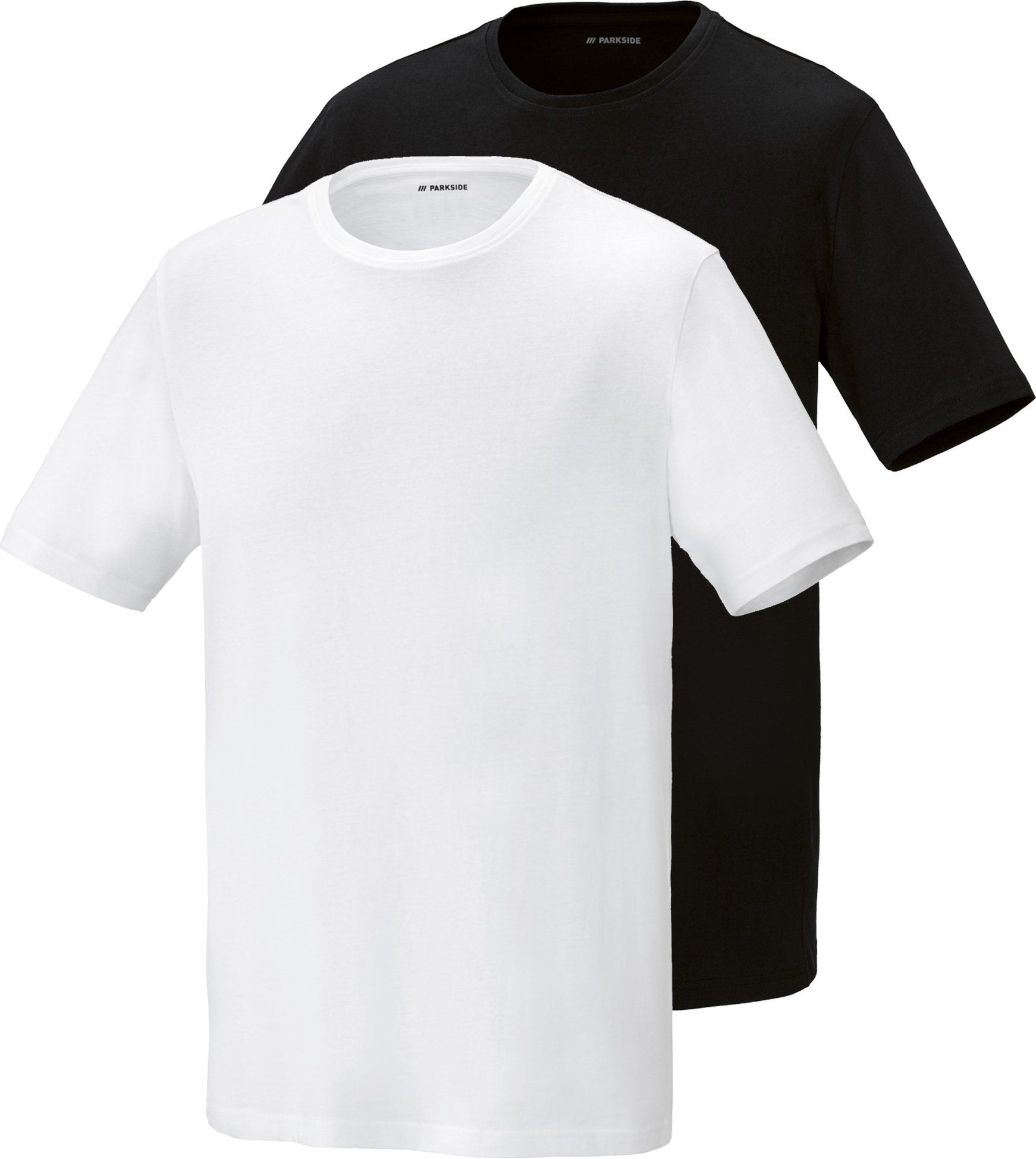 PARKSIDE® Herren T-Shirt 2 Stück (Schwarz/weiß, XXL (60/62))