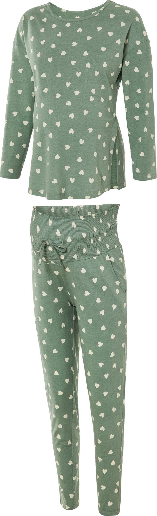 Thumbnail - esmara® Damen Pyjama lang Umstand (Grün, XS(32/34))""