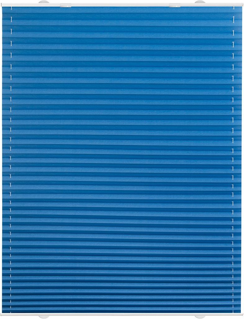 Lichtblick Plissee Haftfix, ohne Bohren (Blau, 75x130 cm)