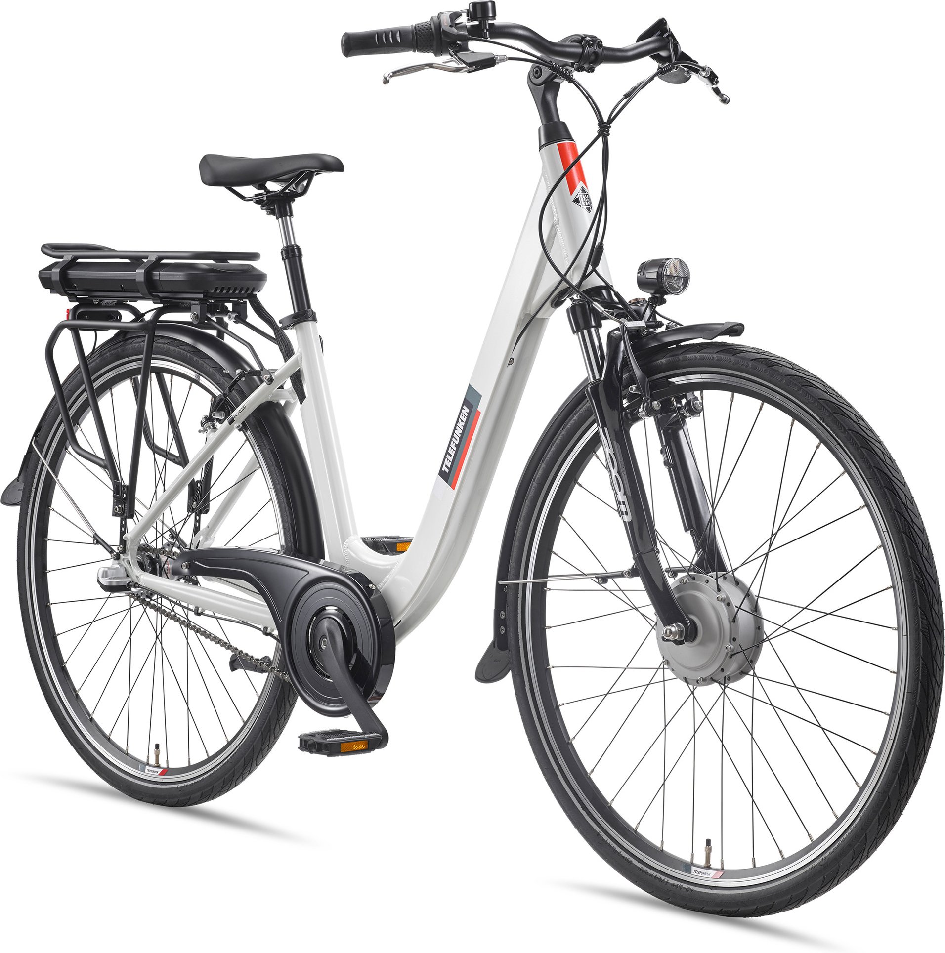 TELEFUNKEN E-Bike City Multitalent RC835 28 Zoll weiß