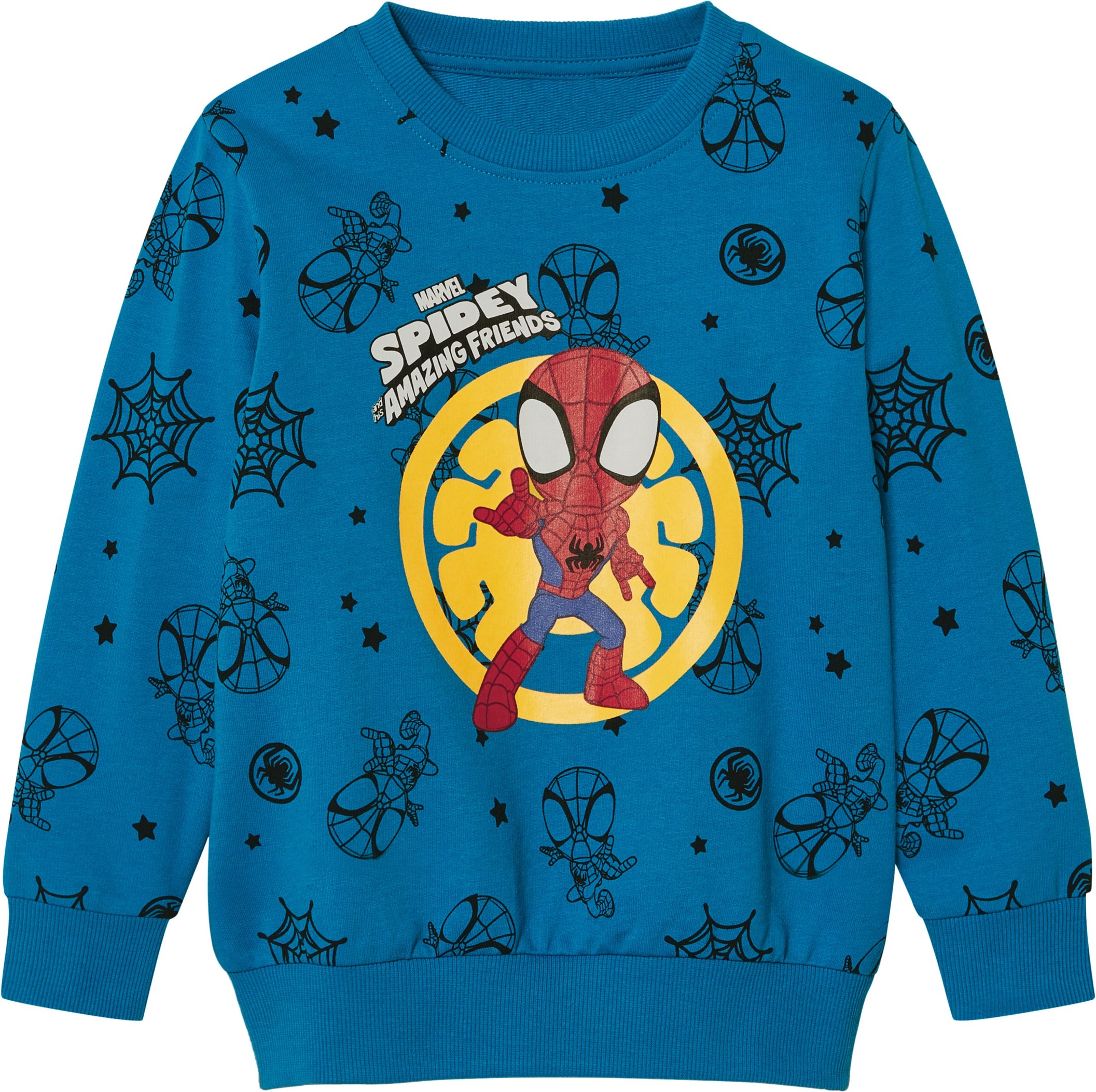 Kleinkinder Jungen Sweatpullover (Spider-Man/blau, 98/104)