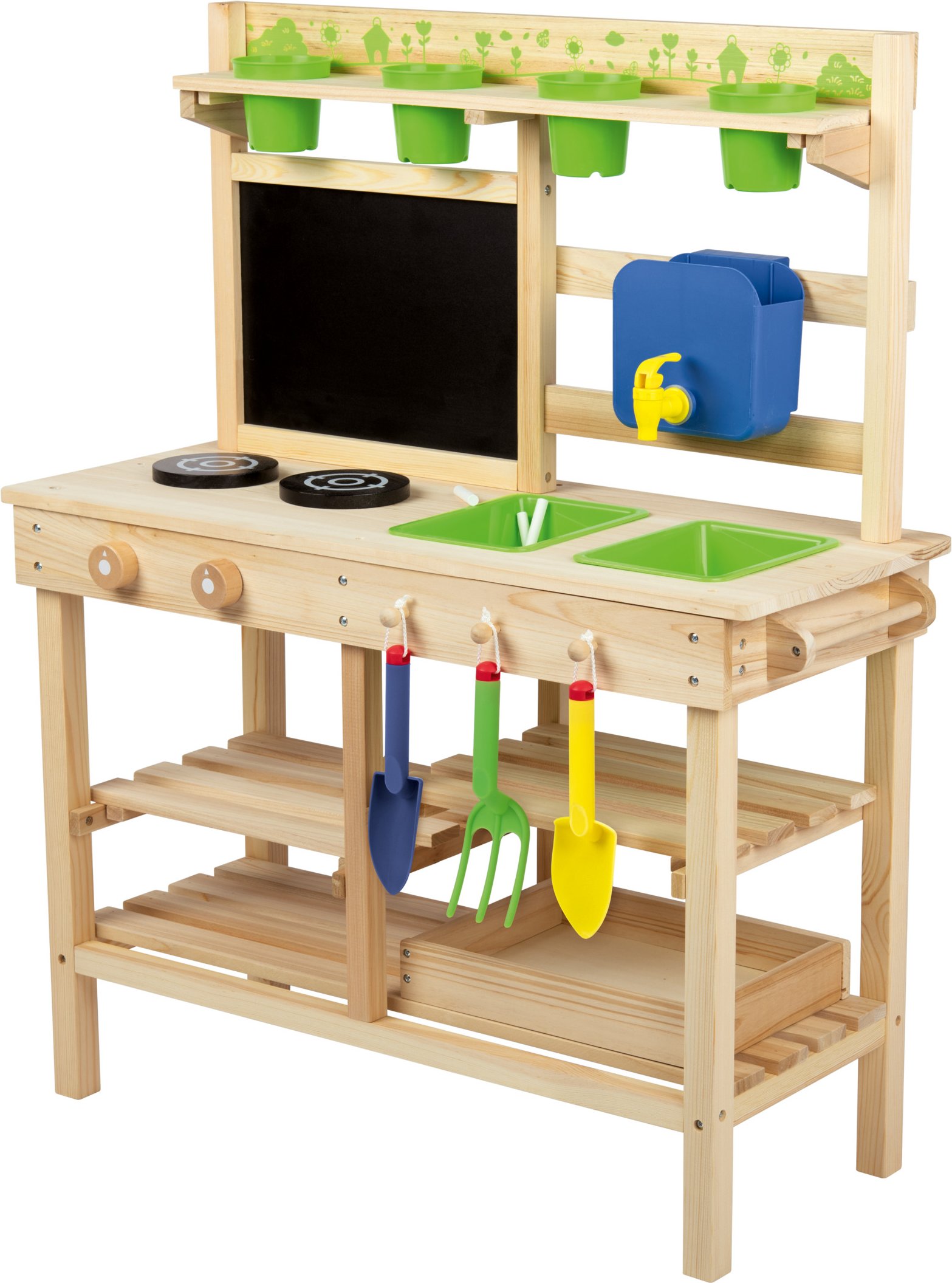 Playtive Outdoorküche, stabile Konstruktion aus Echtholz