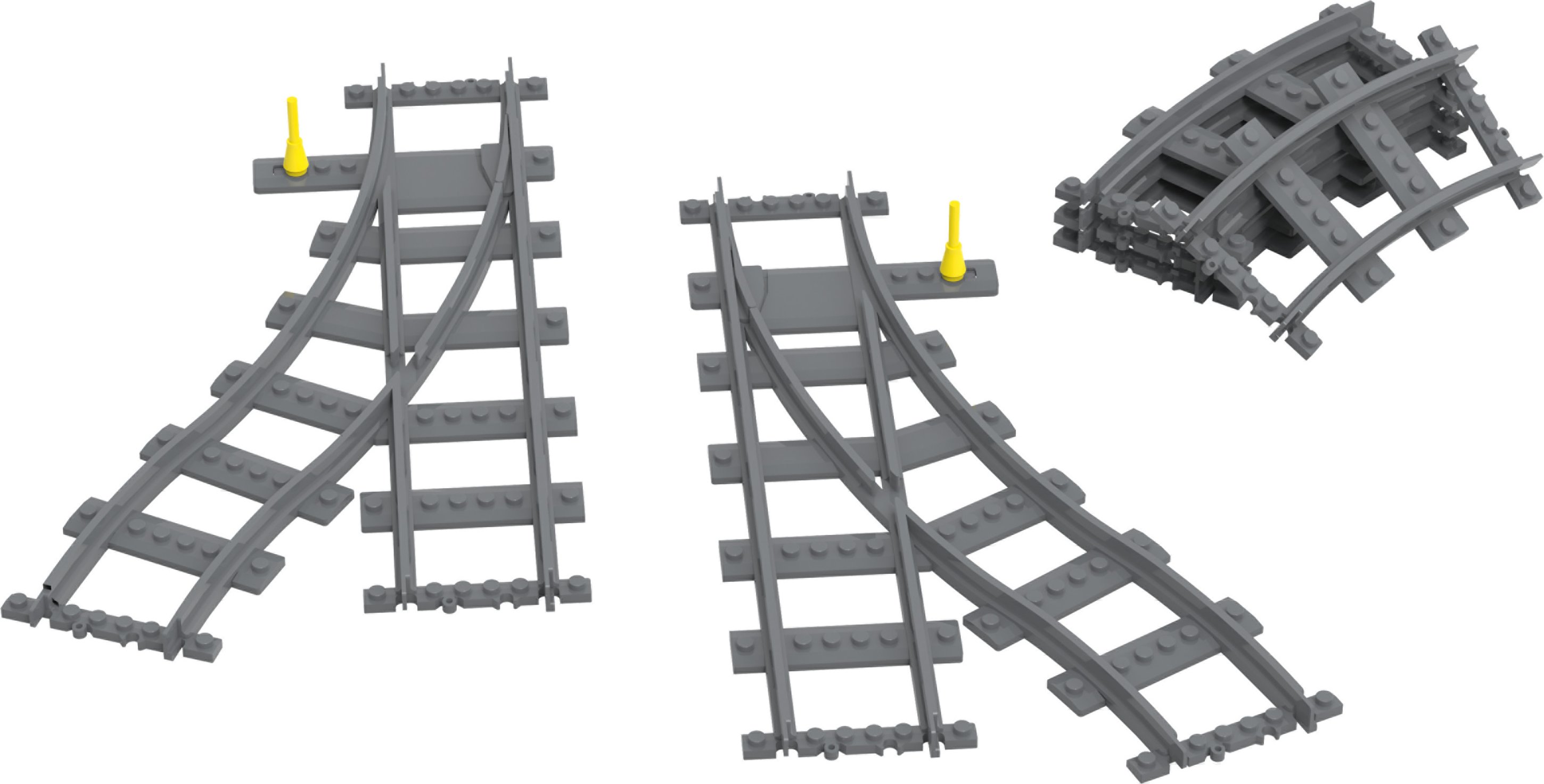 Thumbnail - Playtive Clippys Bahnschienen - Weichen (Weichen Set)