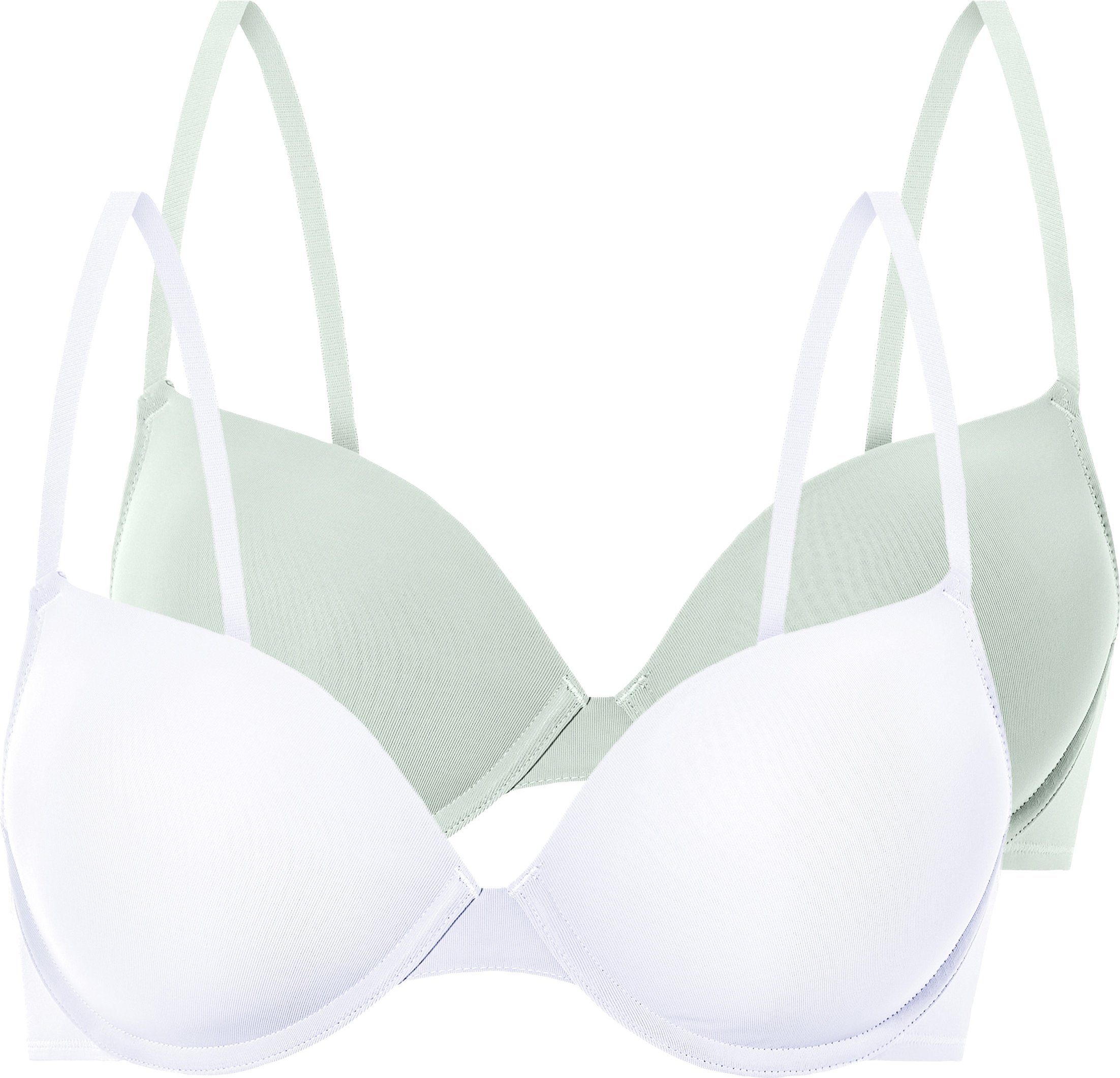 Thumbnail - esmara® Damen Bügel BH gepaddet, 2er (mint/weiß, 75B)