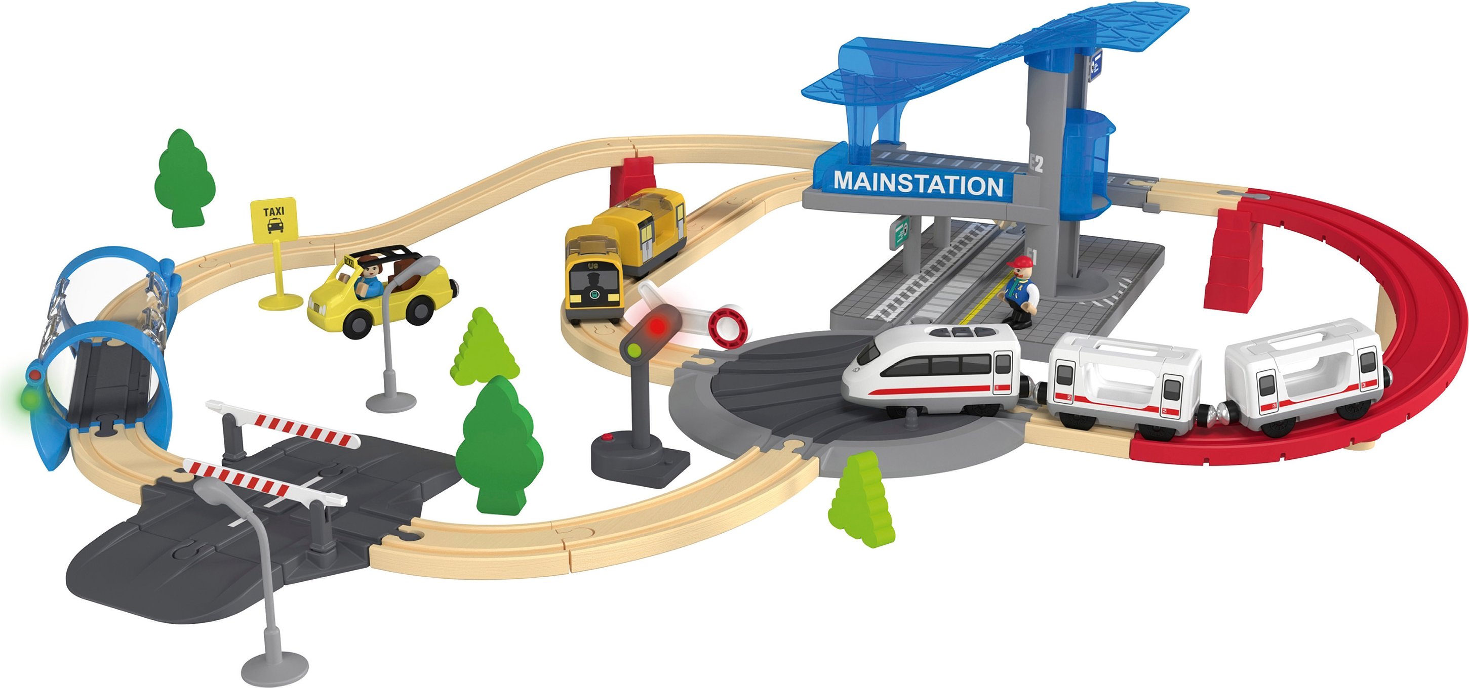 Playtive Holz Eisenbahnset (City-Express Bahn)