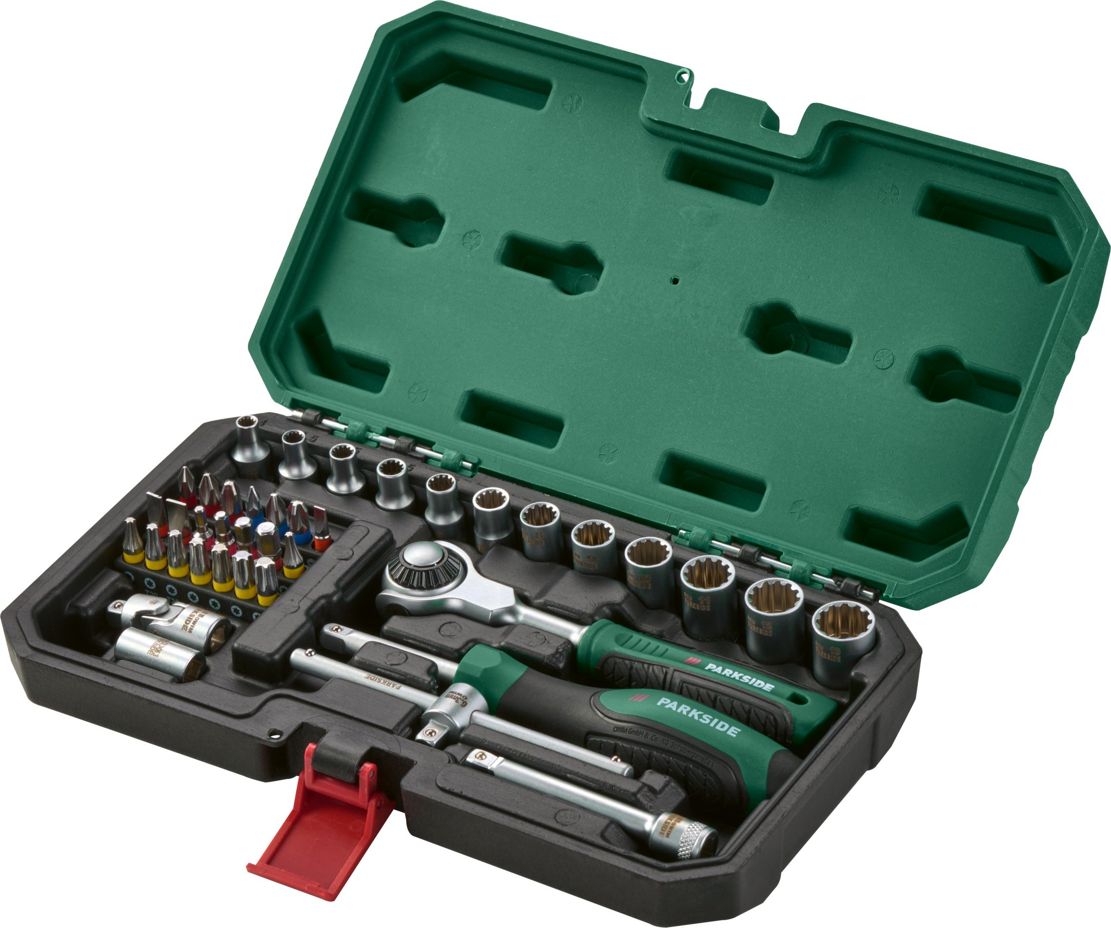 PARKSIDE® Steckschlüssel-Satz mit Schwenkkopf-Ratsche (Roto Set 39tlg.)