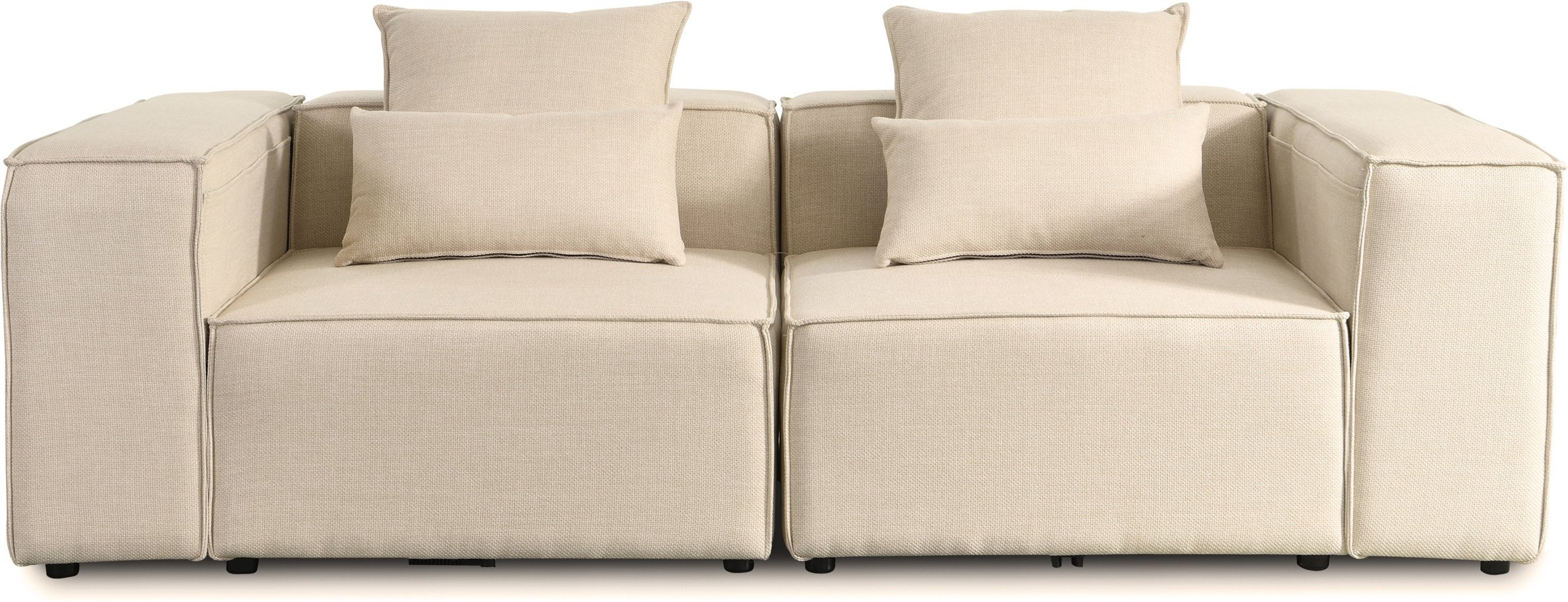 HOME DELUXE Sofa VERONA (S, Beige)