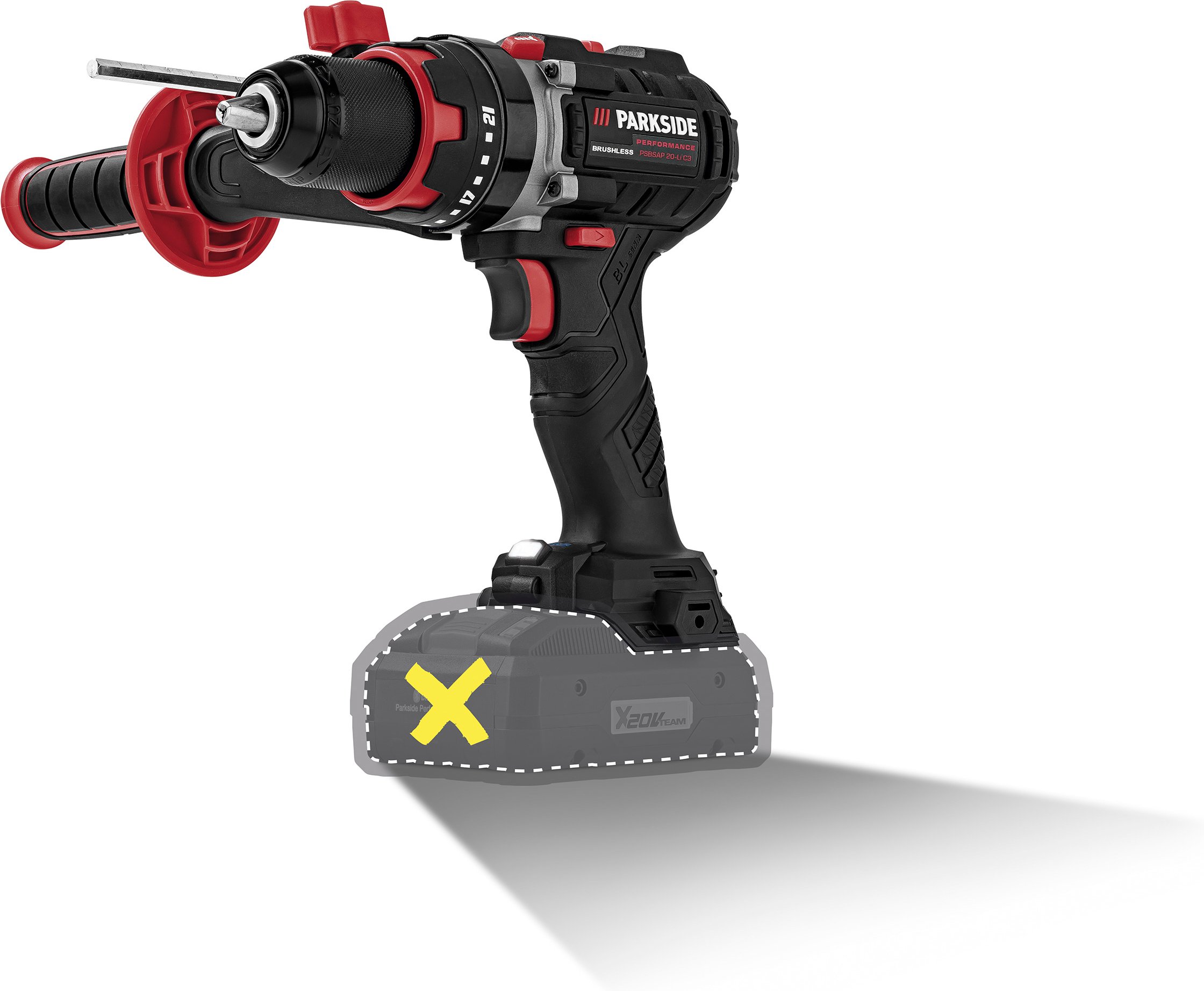 PARKSIDE PERFORMANCE® 20 V Akku-Schlagbohrschrauber »PSBSAP 20-Li C3«, ohne Akku und Ladegerät""