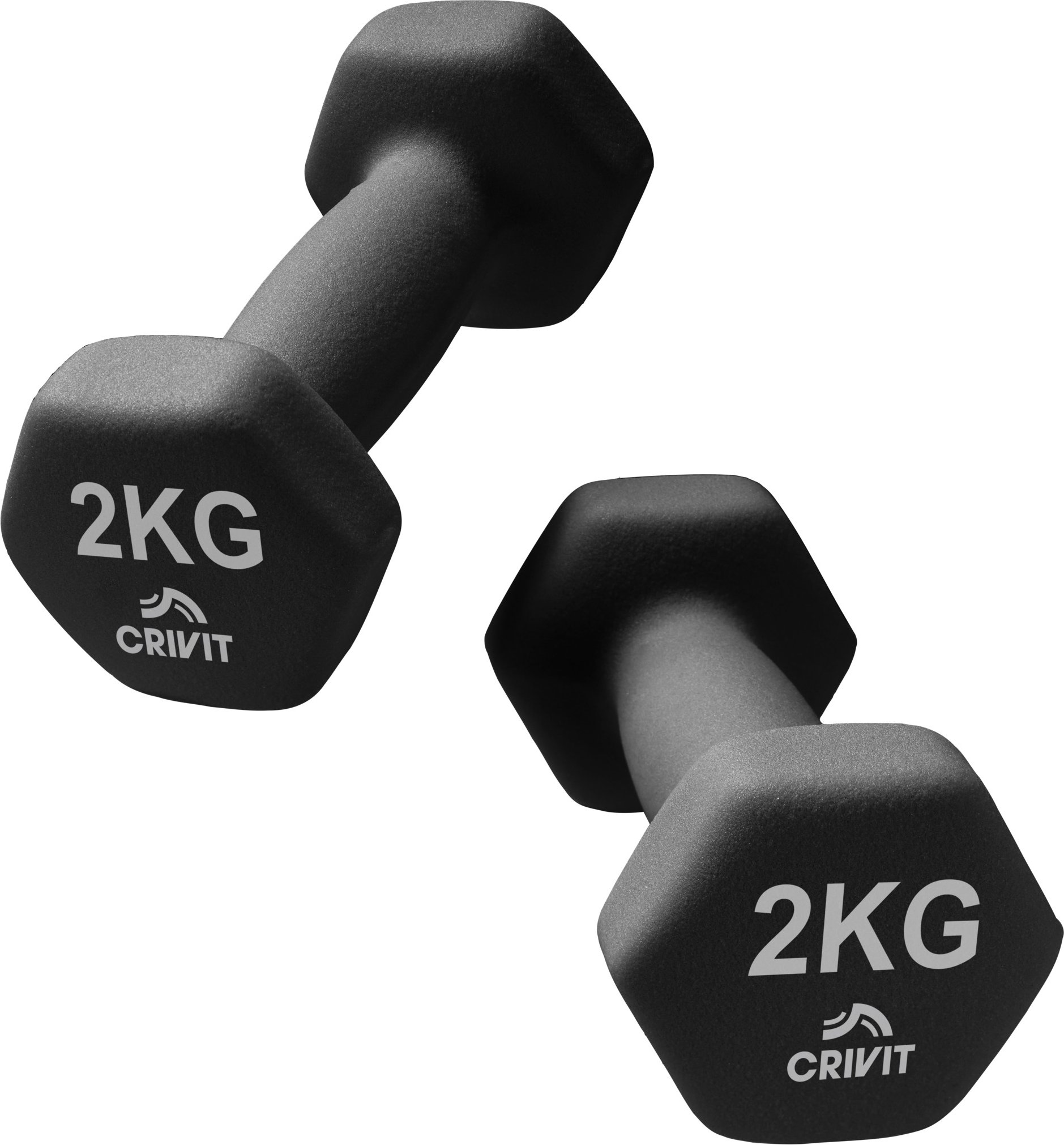 CRIVIT Push-up-Board / Kurzhantel-Set / Kettlebell (Hantel PVC 2x2 kg)