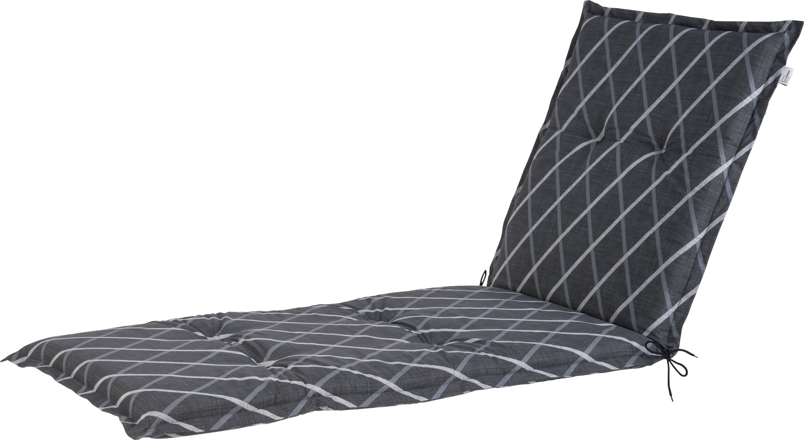 LIVARNO® Polsterauflage Valencia/Miami (Streifen/anthrazit)