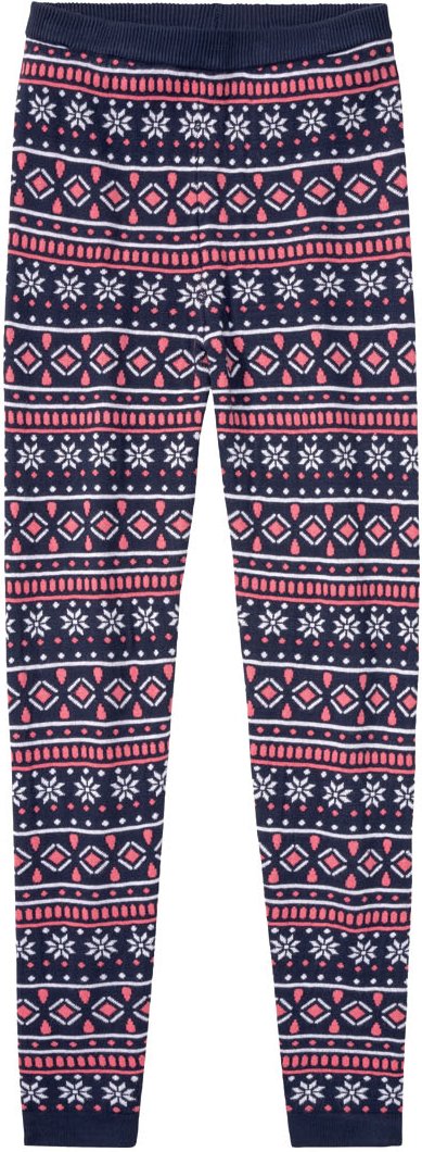 pepperts!® Kinder Mädchen Strickleggings Weihnachten (158/164, navy)