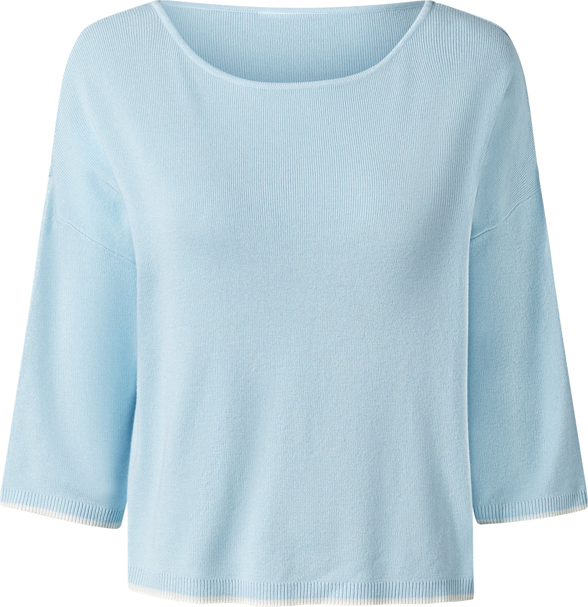 Thumbnail - esmara® Damen Strickpullover, mit 3/4-Ärmeln (Blau, L(44/46))