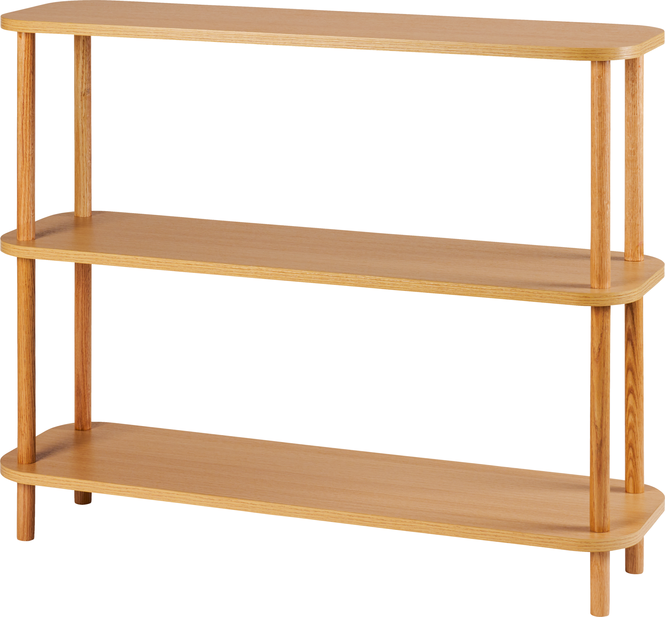 LIVARNO home Regal mit abgerundeten Ecken 100x30x80 cm