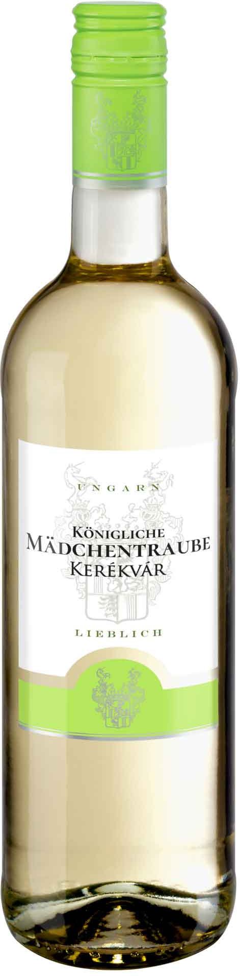 Königliche Mädchentraube Dunátúli Ungarn lieblich, Weißwein 2024 - Mindestbestellmenge 6