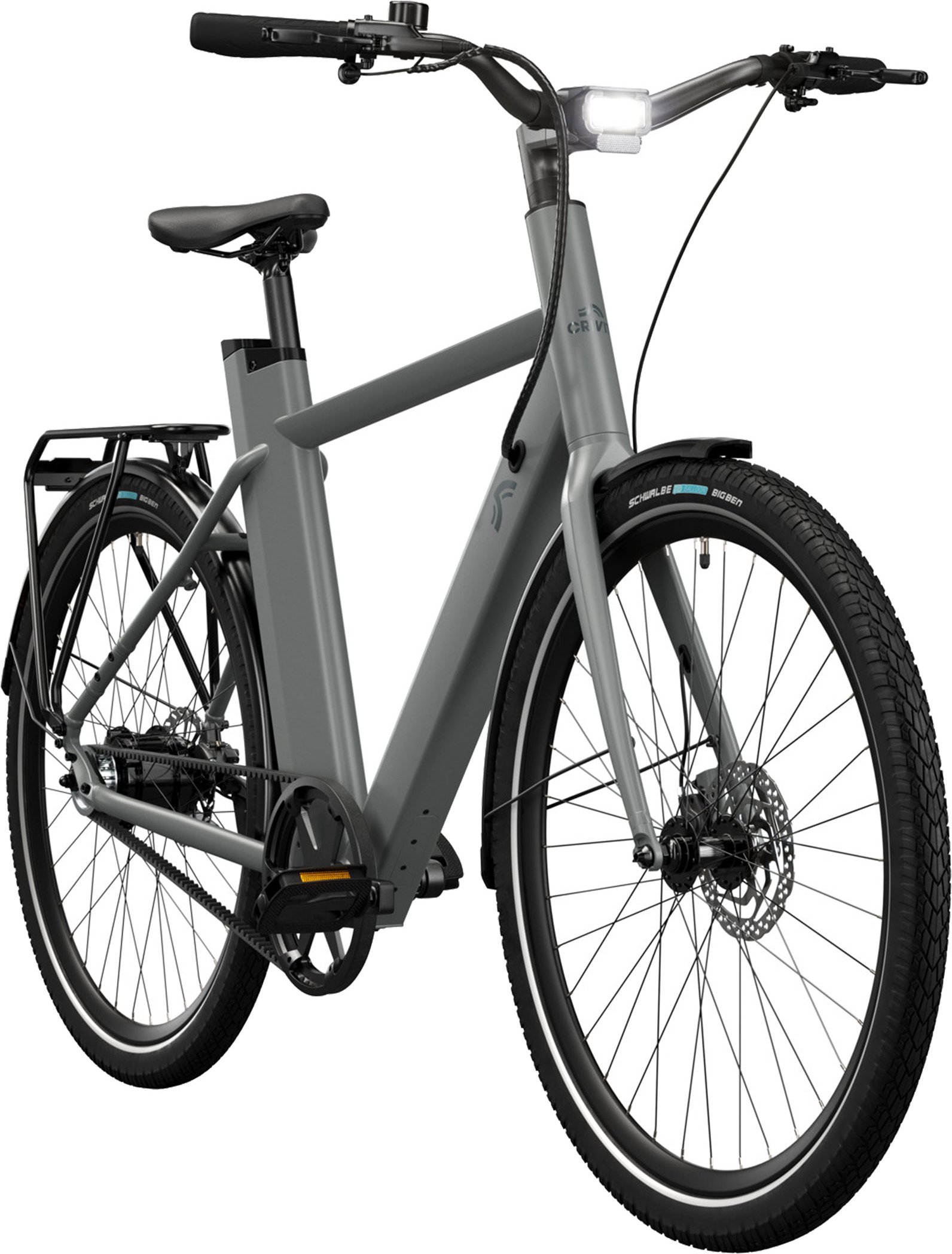 CRIVIT Urban E-Bike X.3 Belt Drive (Ash Grey)