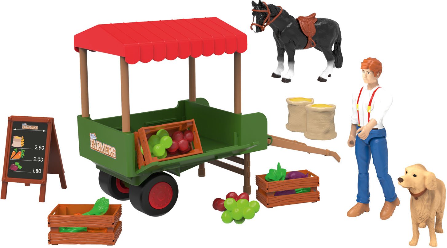 Playtive Animal Adventures Figuren Set M (Bauernhof - Marktstand)