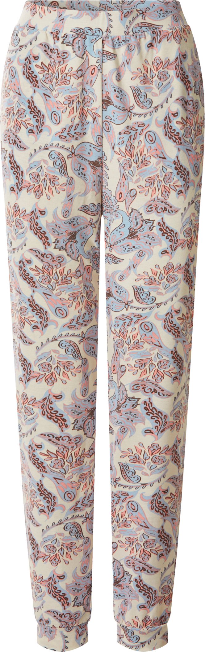 esmara® Damen Hose (Muster blau/weiß, S (36/38))