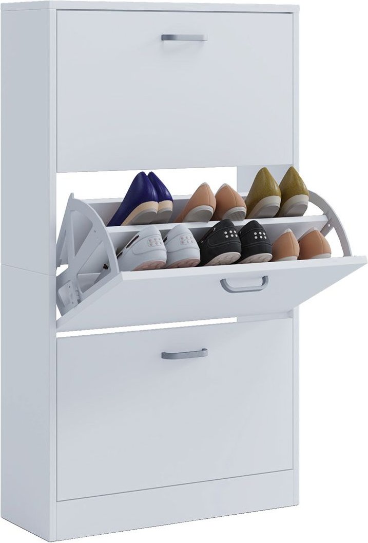 VCM Schuhschrank Sipos (Weiß, L)