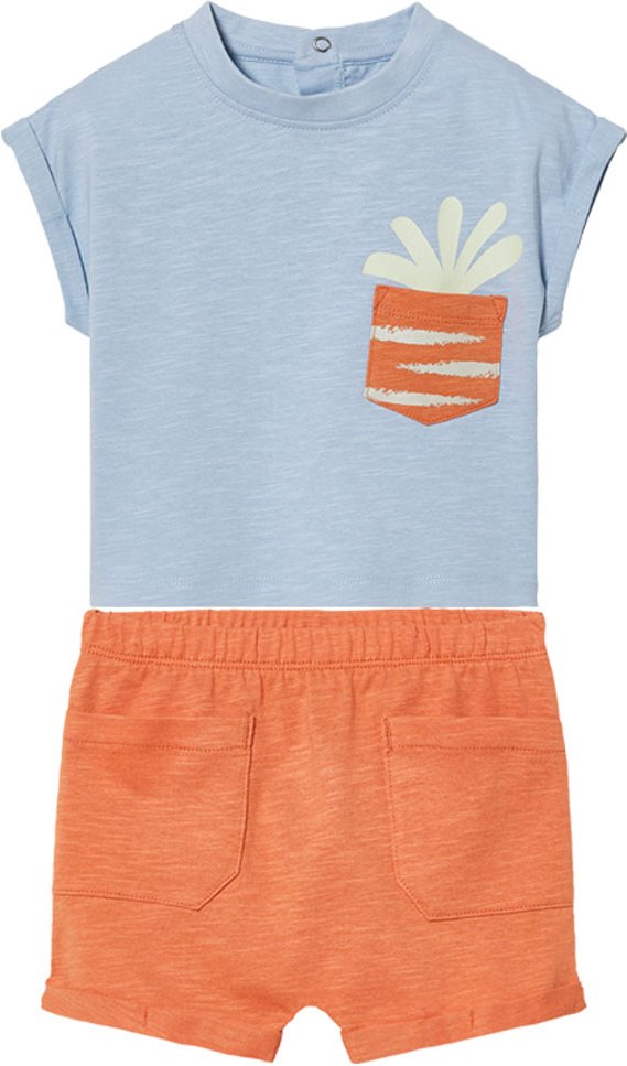 lupilu® Baby Jungen Sommerset (62/68, blau/orange)