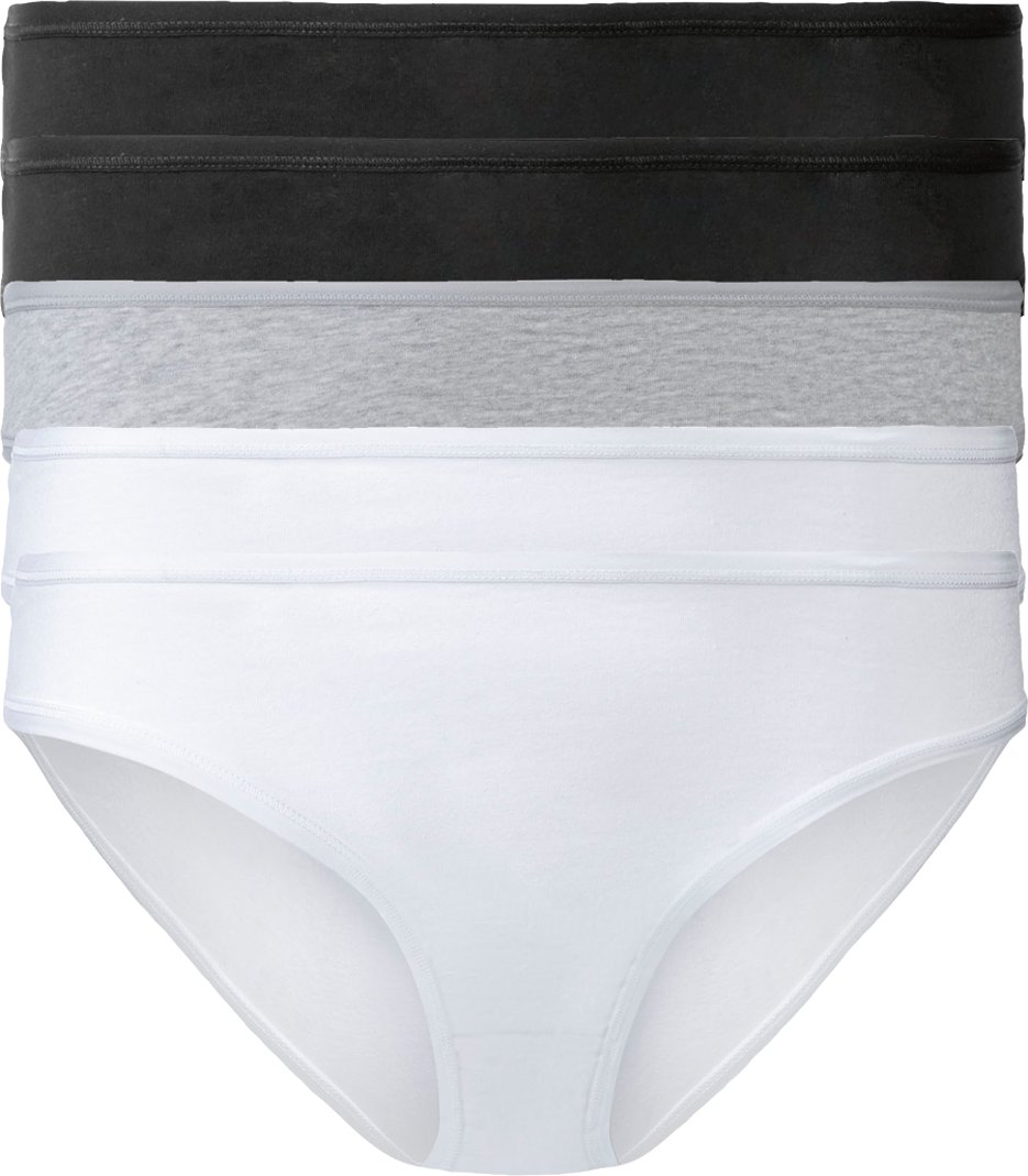 Thumbnail - esmara® Damen Slip 5er (XL(48/50), schwarz/grau/weiß)