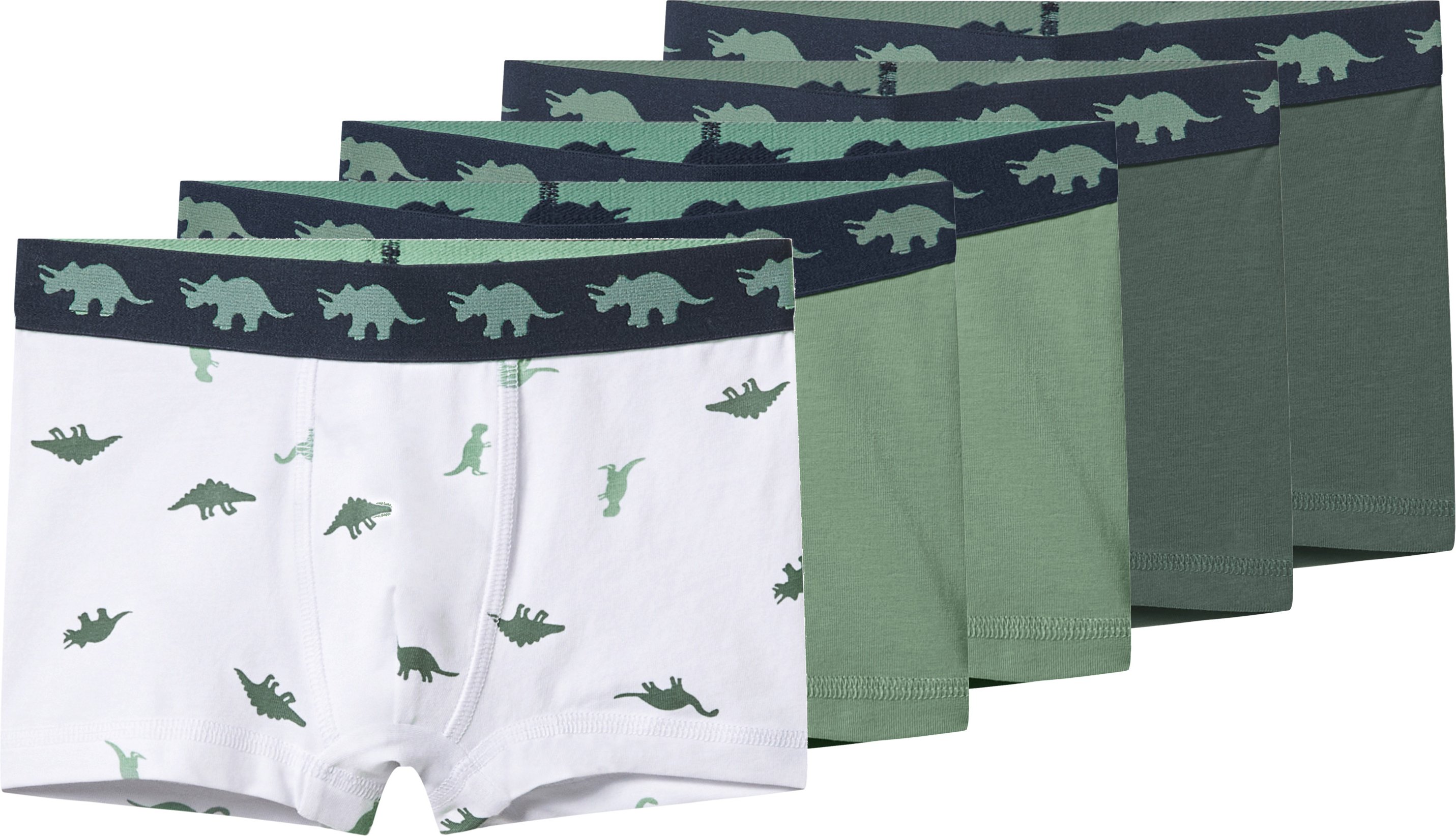 lupilu® Kleinkinder Jungen Boxer, 5 Stück (Grün, 122/128)