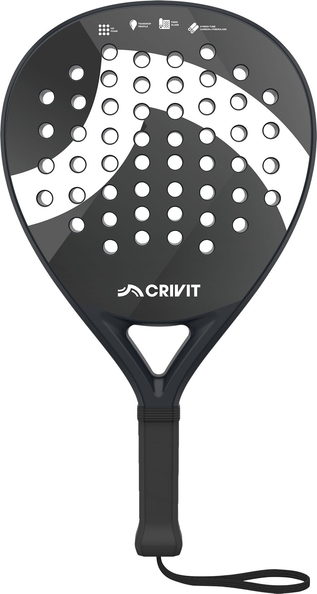 CRIVIT Padelschläger Fiberglas Comfort