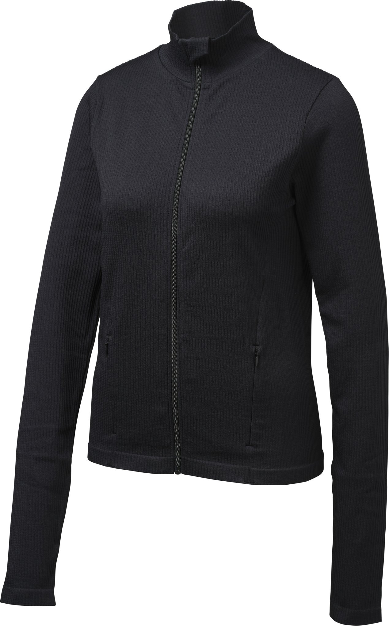 CRIVIT Damen Funktionsjacke seamless Rippe (Schwarz, M (40/42))