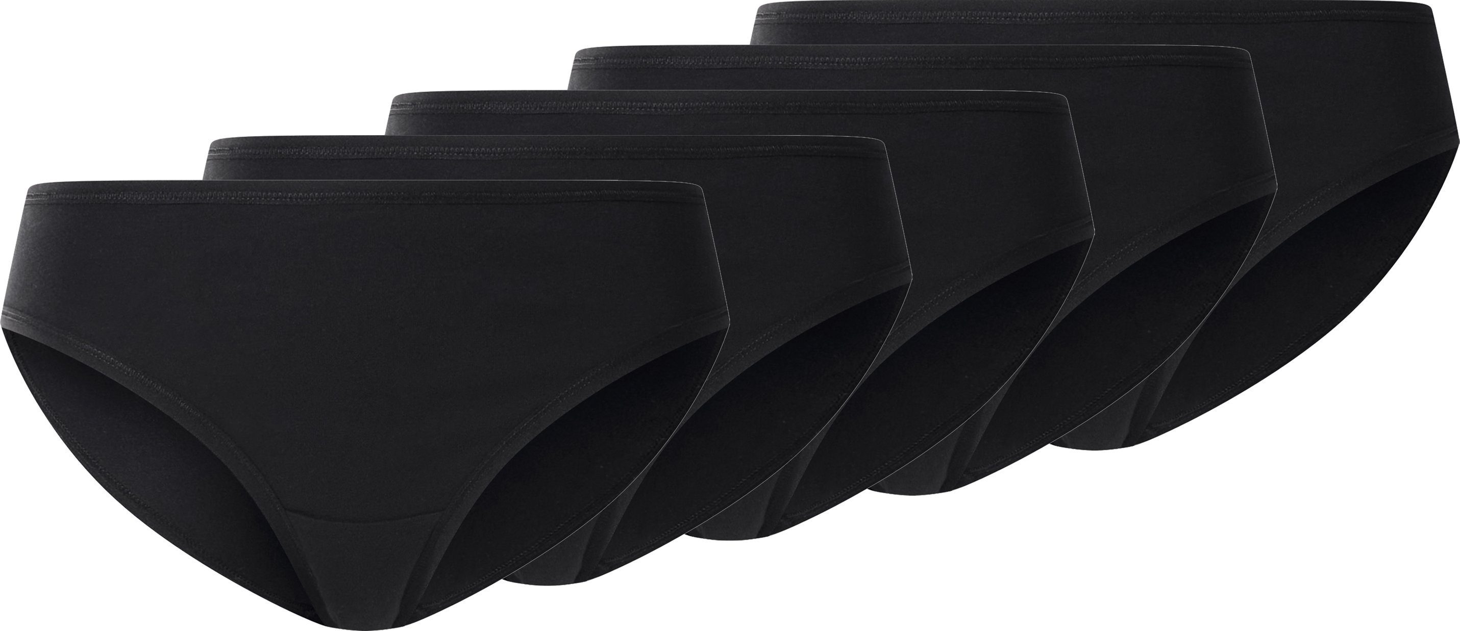 esmara® Damen Slip, 5 Stück (Schwarz, XL(48/50))