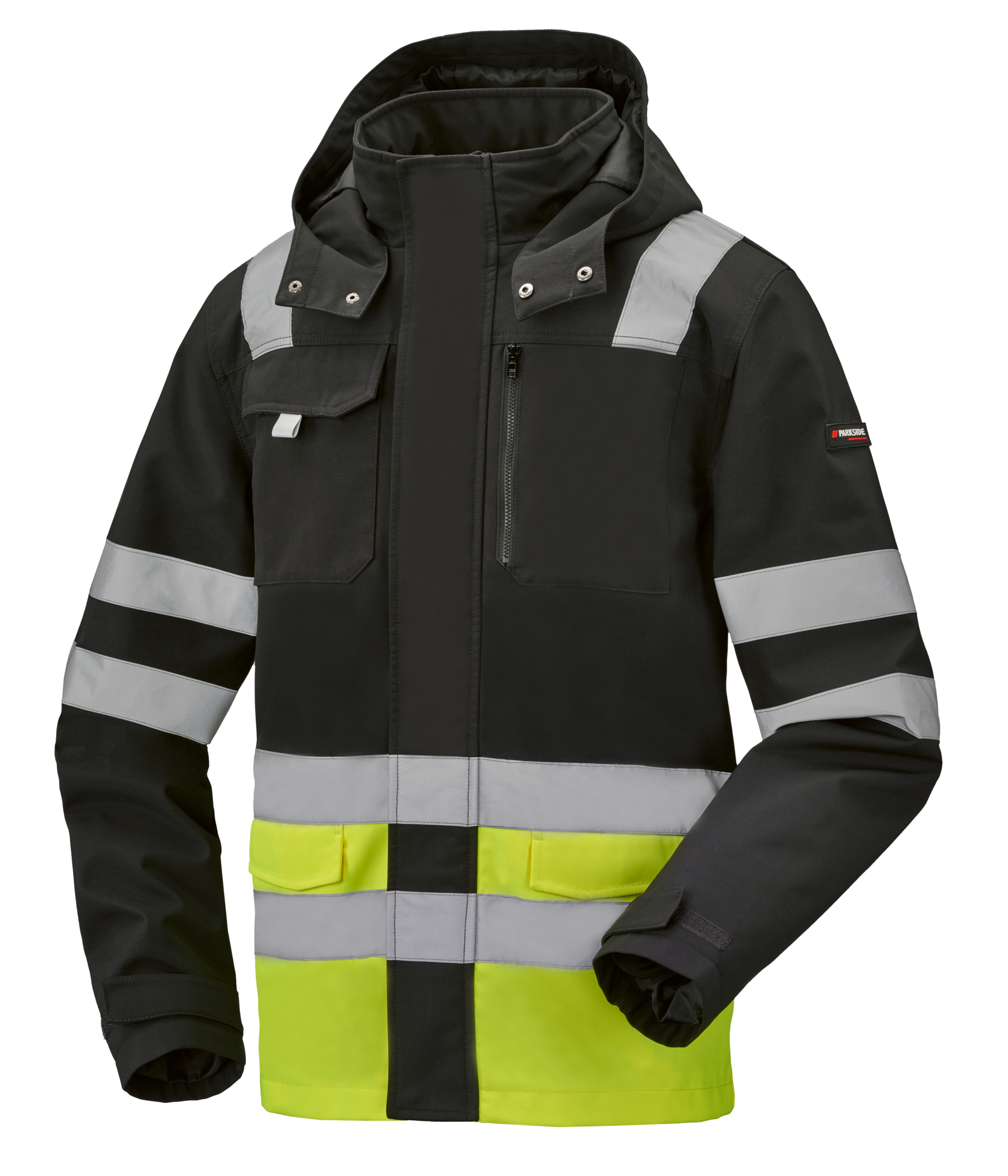 Thumbnail - PARKSIDE PERFORMANCE® Herren-Softshelljacke, mit reflektierenden Streifen (Schwarz, L (52/54))
